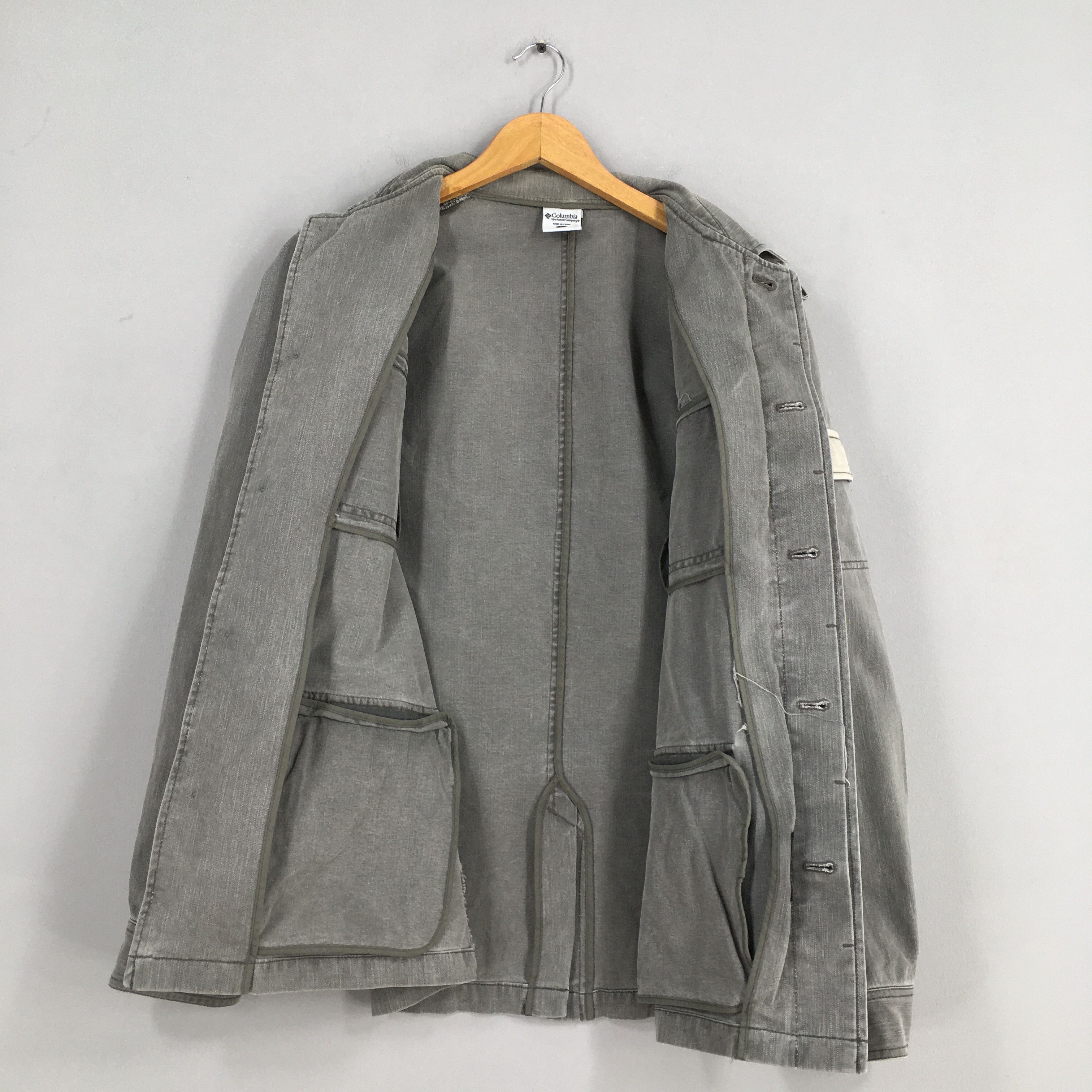 Columbia Vintage Columbia Gray Workwear Denim Jacket Large Size US L / EU 52-54 / 3 - 7 Thumbnail