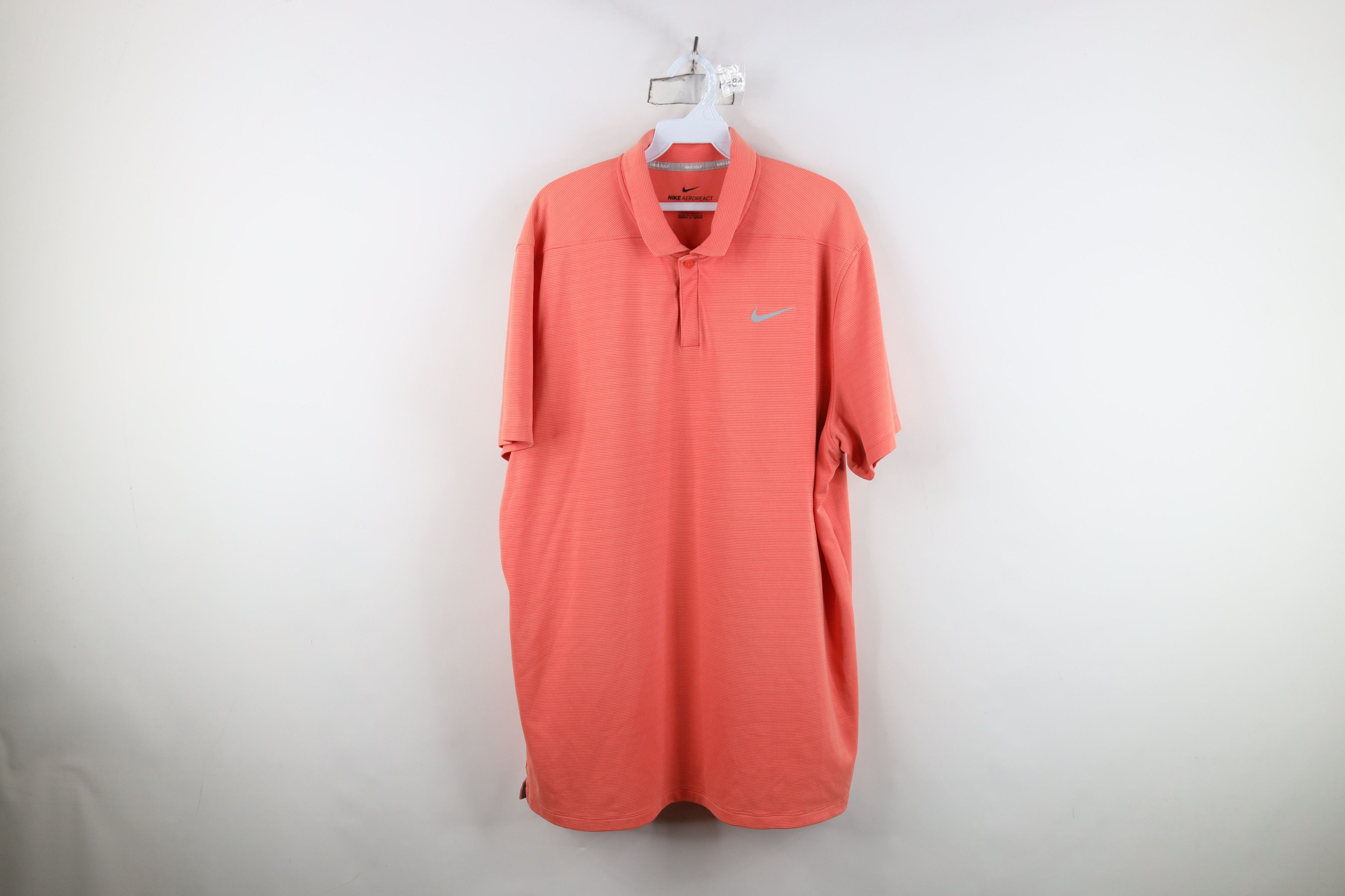 Nike Nike Golf Ribbed Short Sleeve Collared Golfing Polo Shirt Size US XL / EU 56 / 4 - 1 Thumbnail