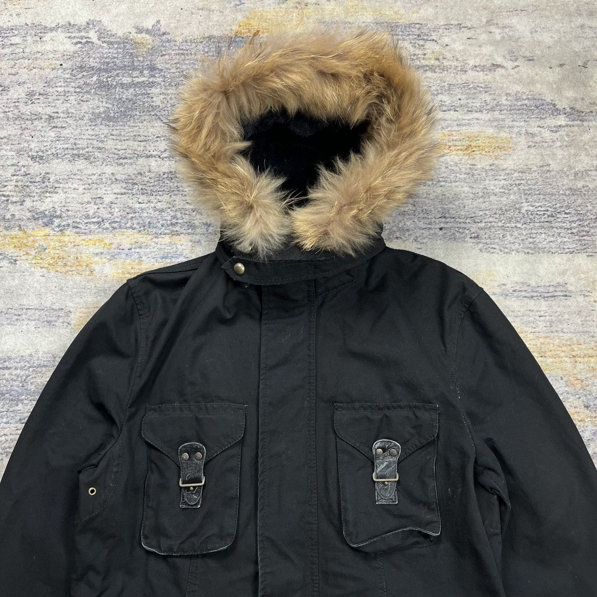 PPFM Ppfm double zipper fur bondage parka jacket vkei style Size US L / EU 52-54 / 3 - 6 Thumbnail