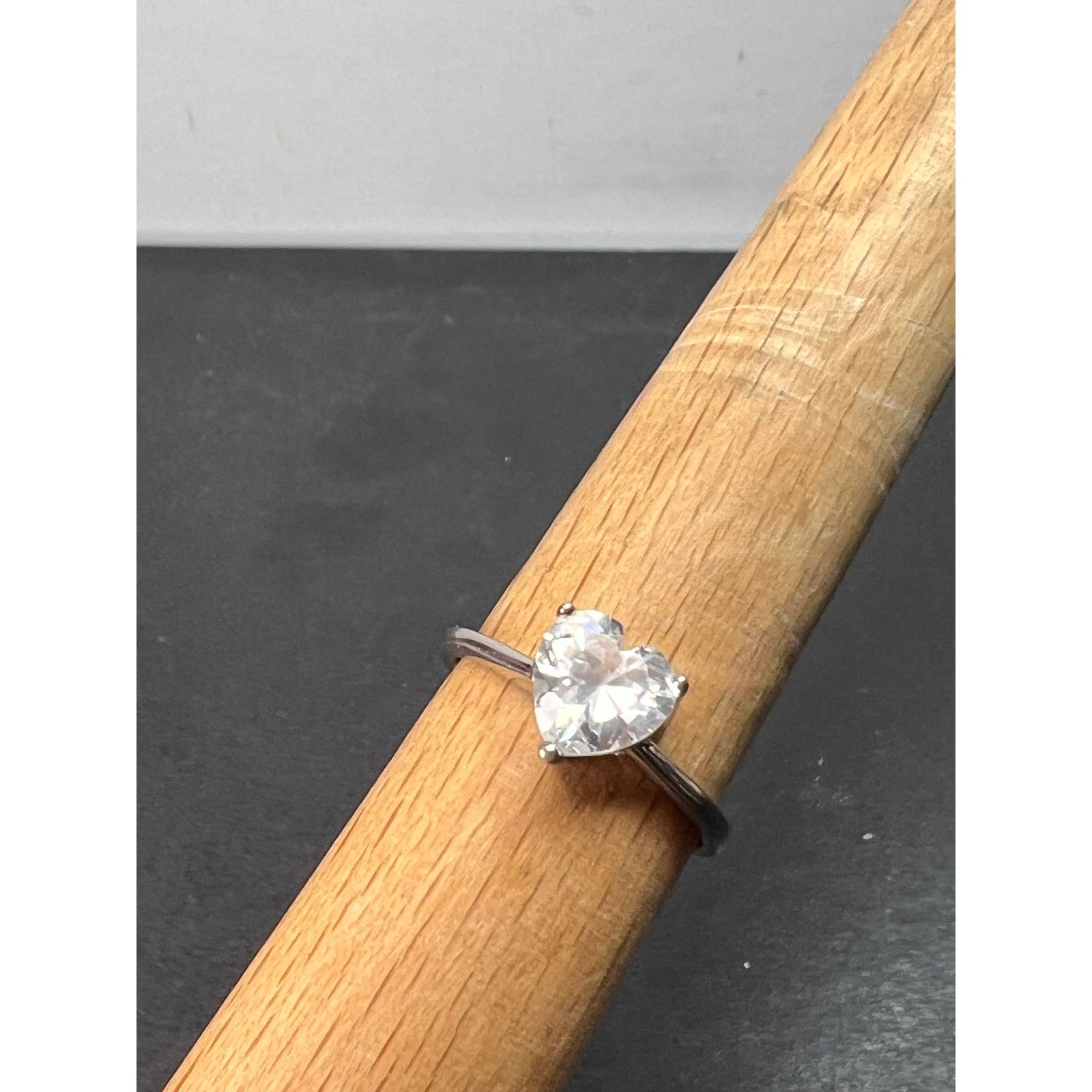 Other Cubic zirconia heart ring in sterling silver size 9 Size ONE SIZE - 11 Thumbnail