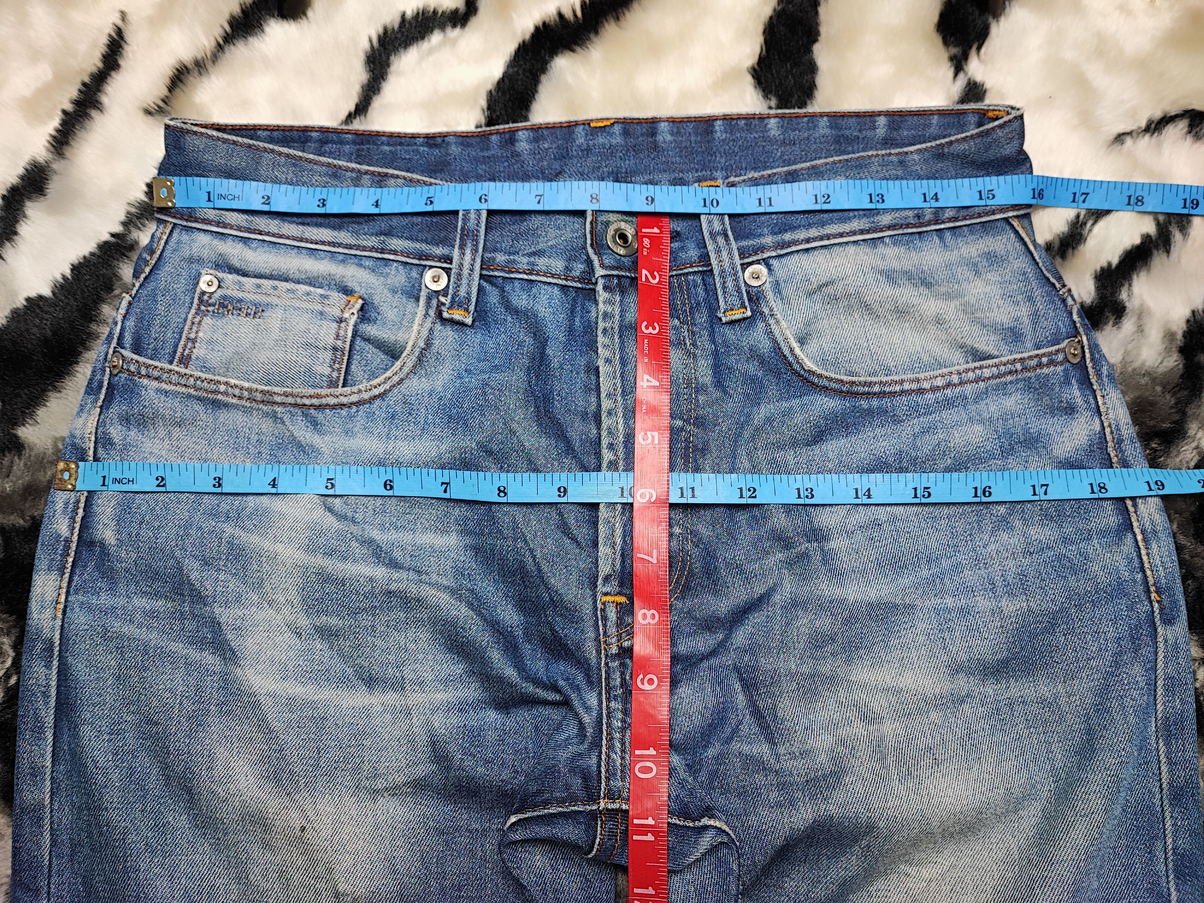 G-Star G Star Raw Jean Distress Stone Wash Size US 31 - 17 Thumbnail