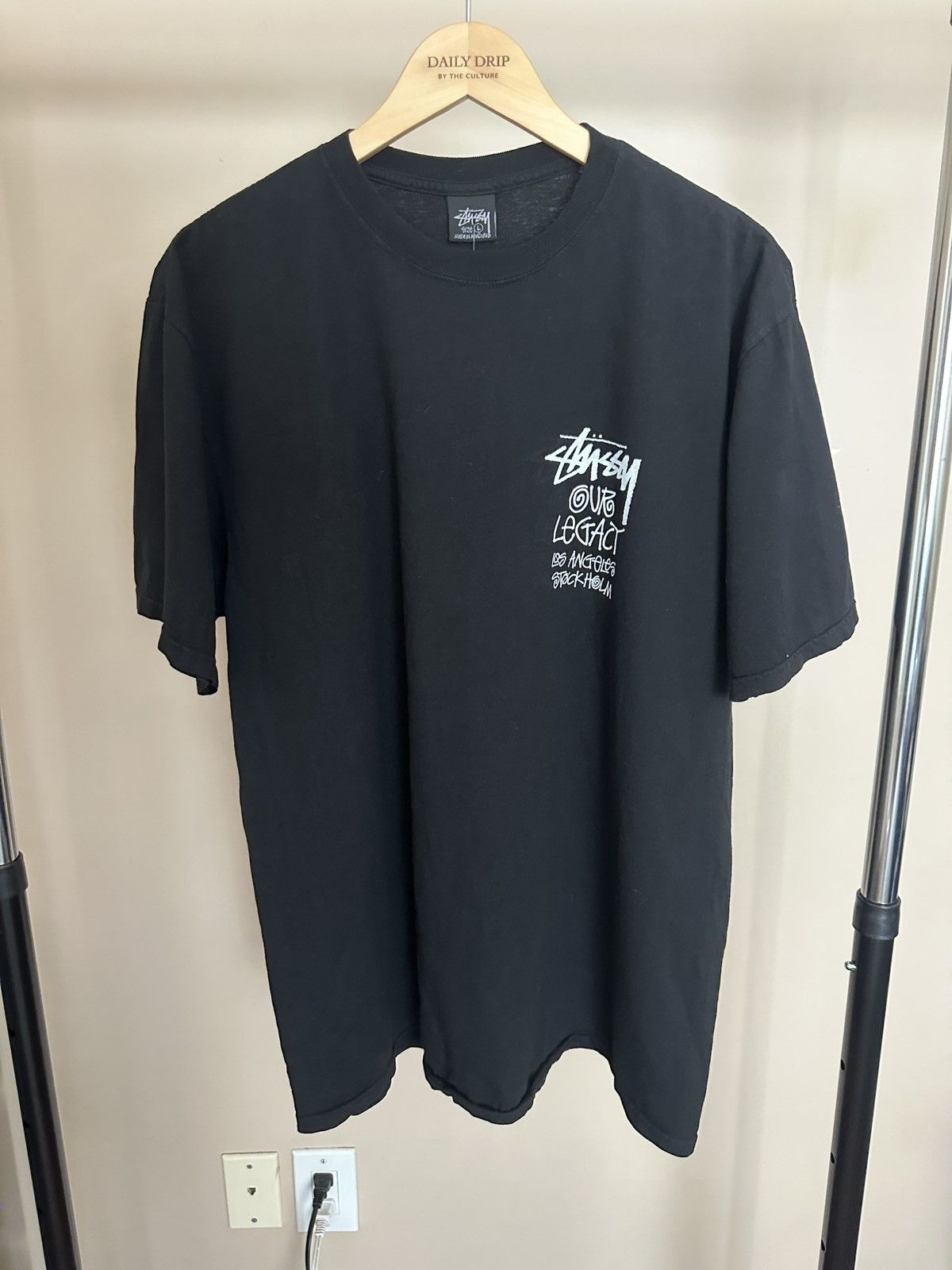 Our Legacy × Stussy Stussy x Our Legacy Tee Shirt Black