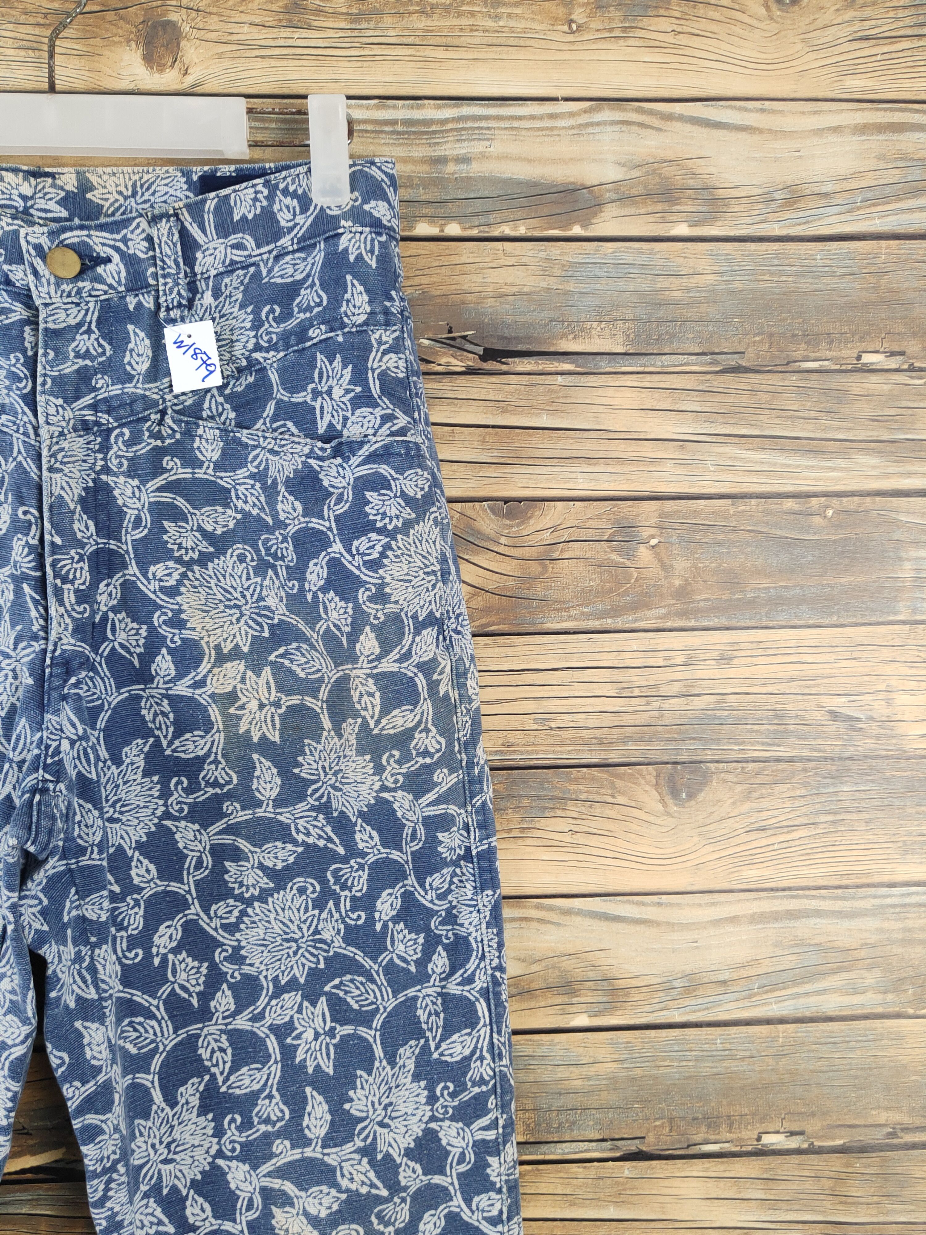 Japanese Brand Japan vintage art Blue Distressed Ripped denim Jeans #W1879 Size US 28 / EU 44 - 5 Thumbnail
