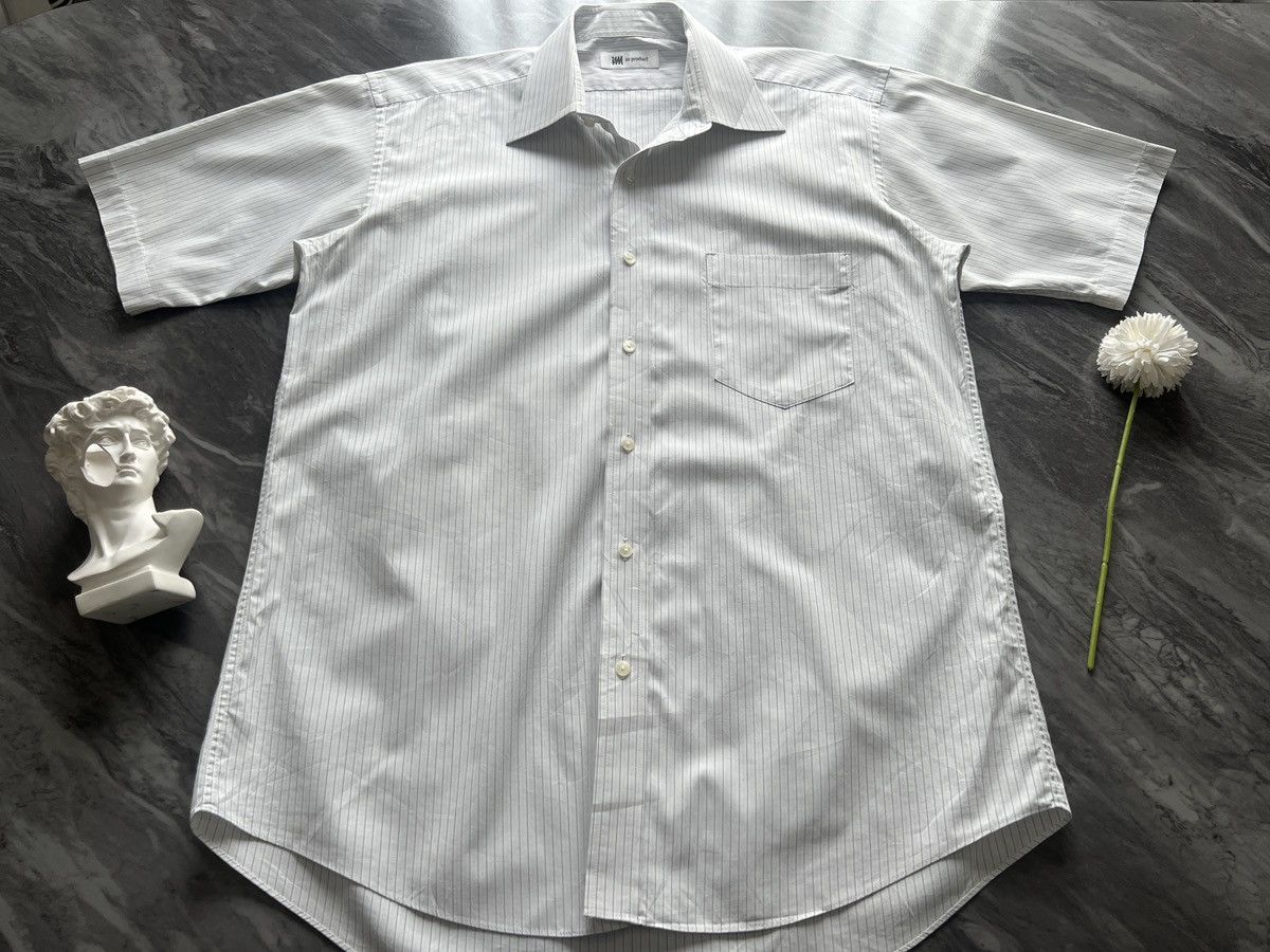 Issey Miyake Issey Miyake : Shirt Button Ups Stripe Pattern Thick Fabric Size US L / EU 52-54 / 3 - 3 Thumbnail