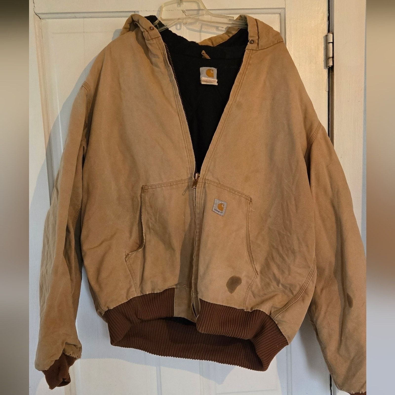 カーハートRN#14806 MICHELIN Carhartt Women's Jean Jacket Detroit Heart Shape Tag RN14806