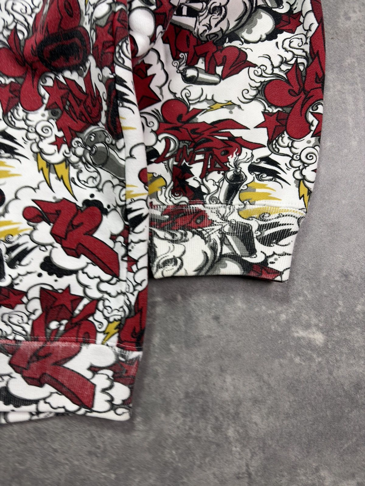 Ecko Unltd. 00s Ecko Unlimited AOP Multilogo Printed Baggy Zip Hoodie XL Size US XL / EU 56 / 4 - 16 Thumbnail