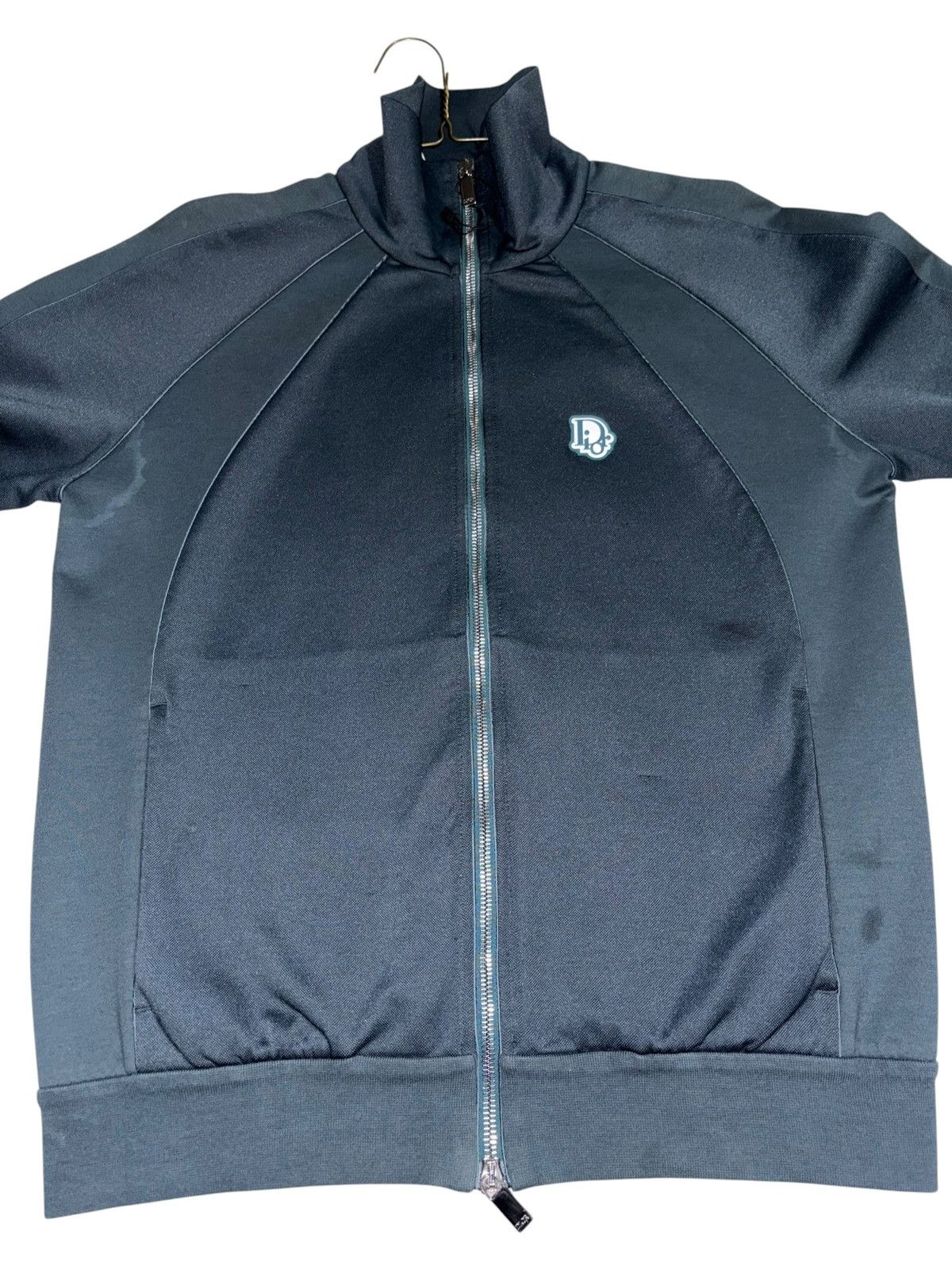 Dior FW21 Dior Track Jacket Green Blue full zip mini logo sports Size US S / EU 44-46 / 1 - 8 Thumbnail