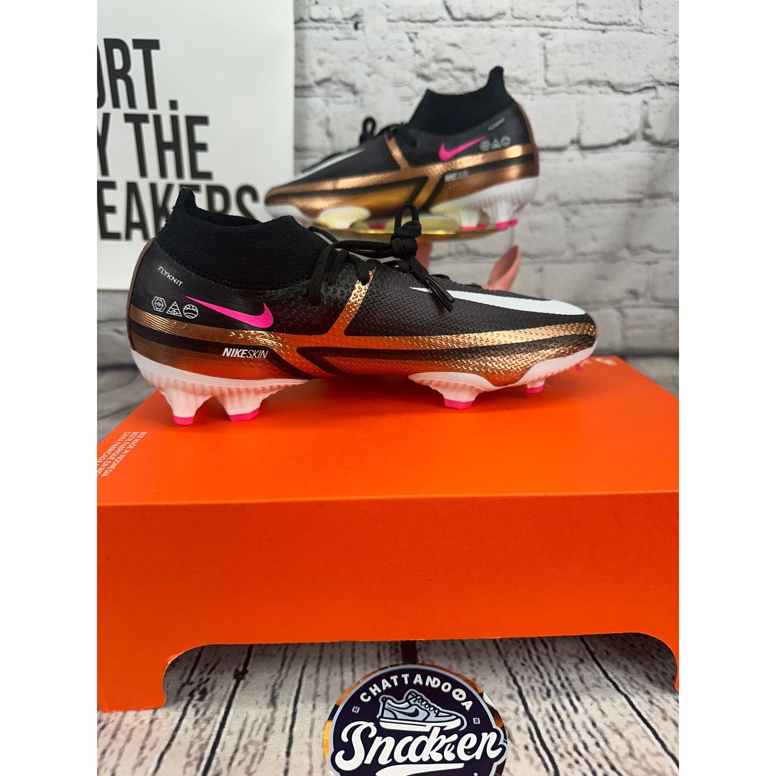 Nike Nike Phantom GT2 Pro DF FG Soccer Cleats Womens 7 Black Size US 7 / IT 37 - 6 Thumbnail