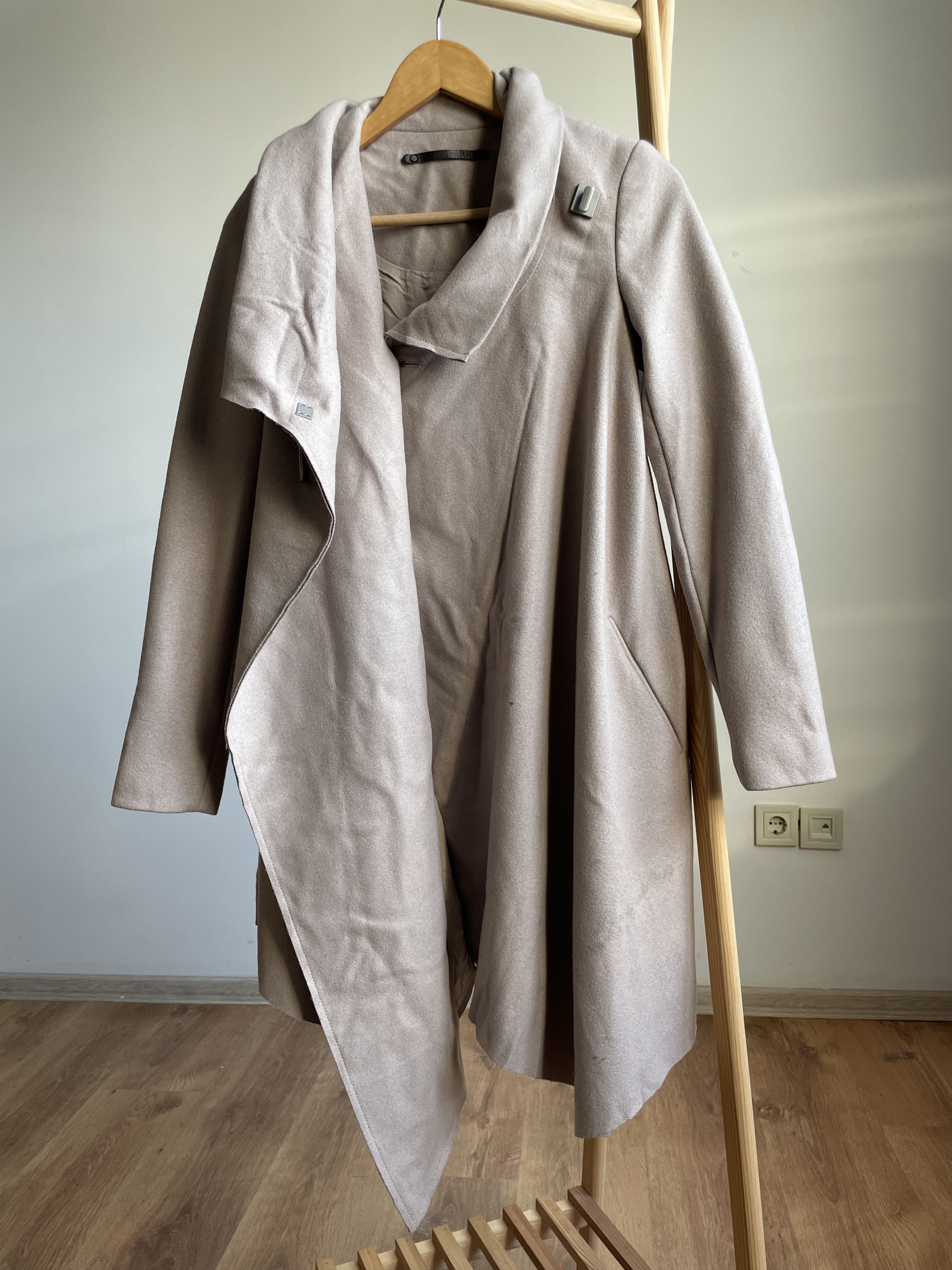 Allsaints Allsaints City Monument Toggle Buckle Asymmetric Womens Coat Size XS / US 0-2 / IT 36-38 - 2 Thumbnail