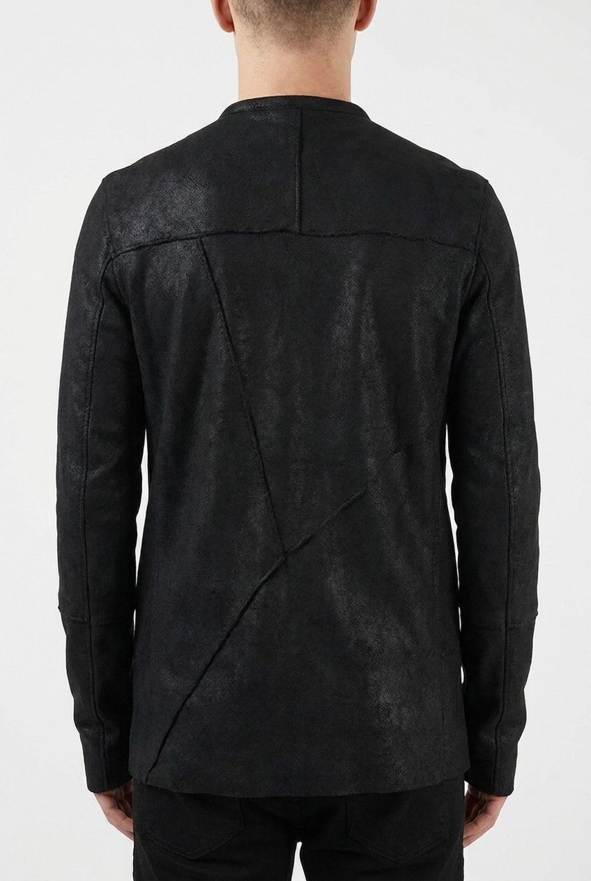 Nostra Santissima Leather Blend Zip Jacket Black Size 50, Nostra Santissima – Size US M / EU 48-50 / 2 - 2 Thumbnail