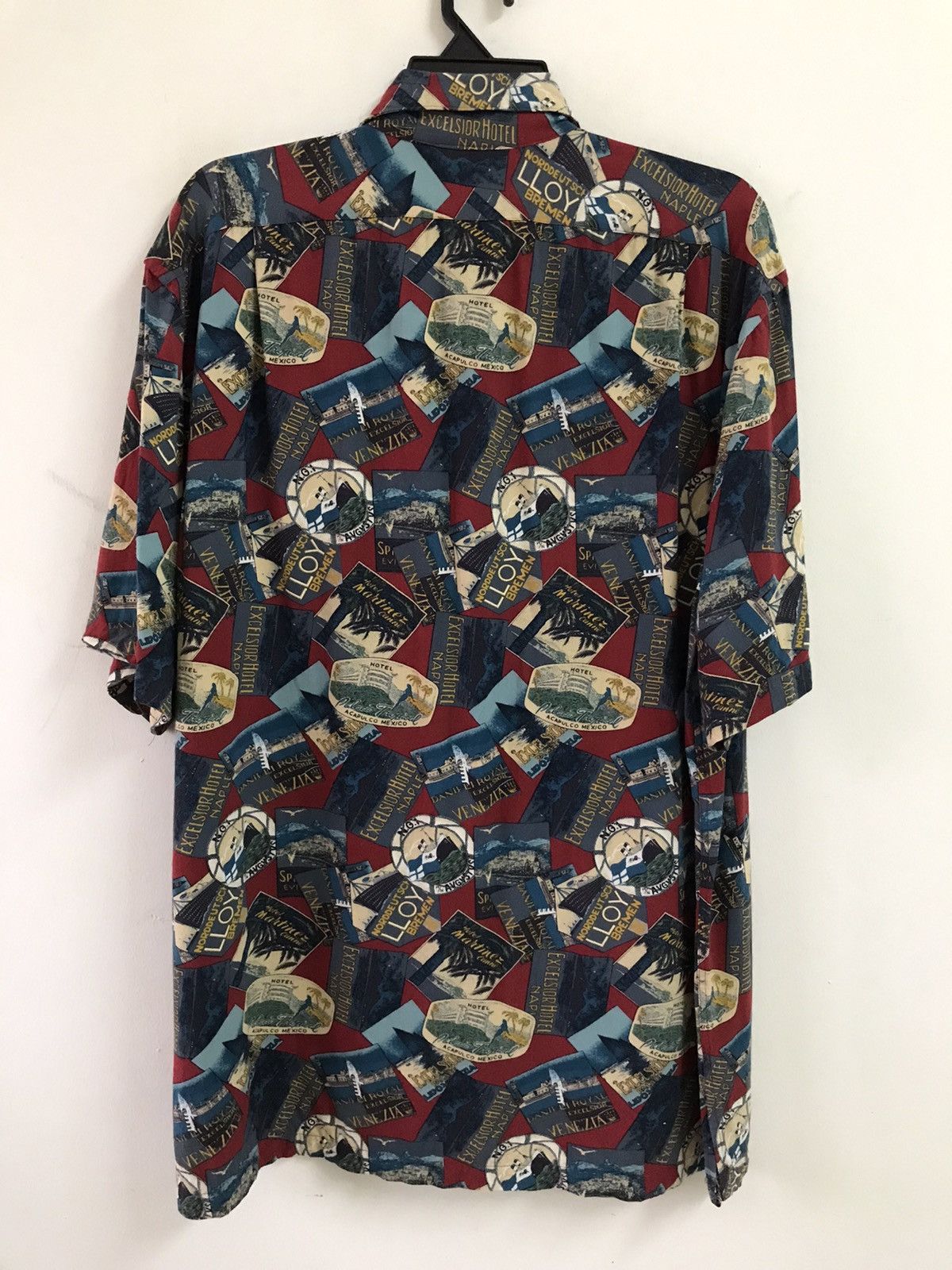 Polo Ralph Lauren × Vintage Vintage Polo Ralph Lauren Overprint All Hawaiian Shirt Rayon Size US L / EU 52-54 / 3 - 5 Thumbnail