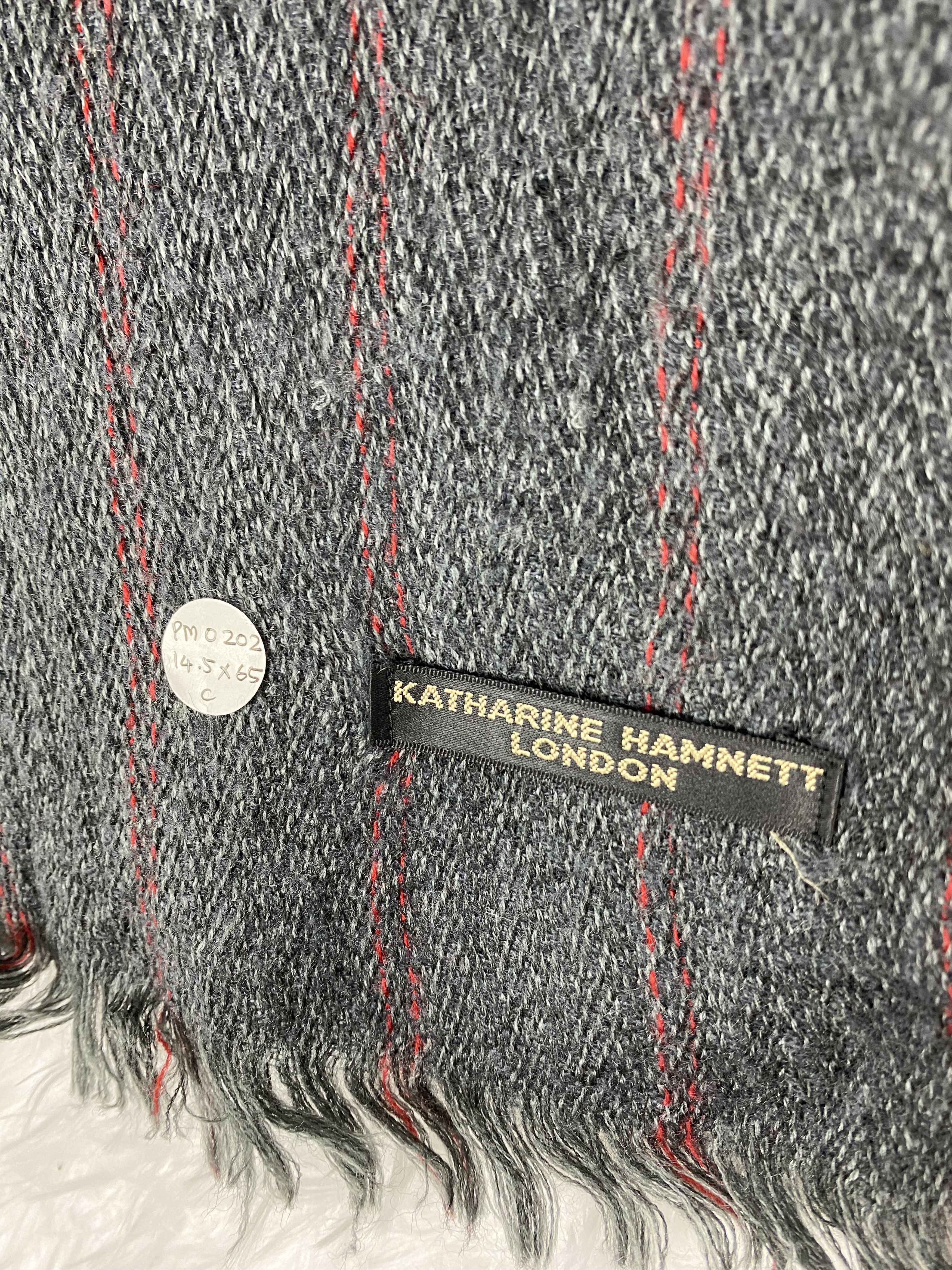 Katharine Hamnett London × Vintage Vintage Katharine Hamnett Scarf / Muffler Neckwear PM0202 Size ONE SIZE - 2 Thumbnail