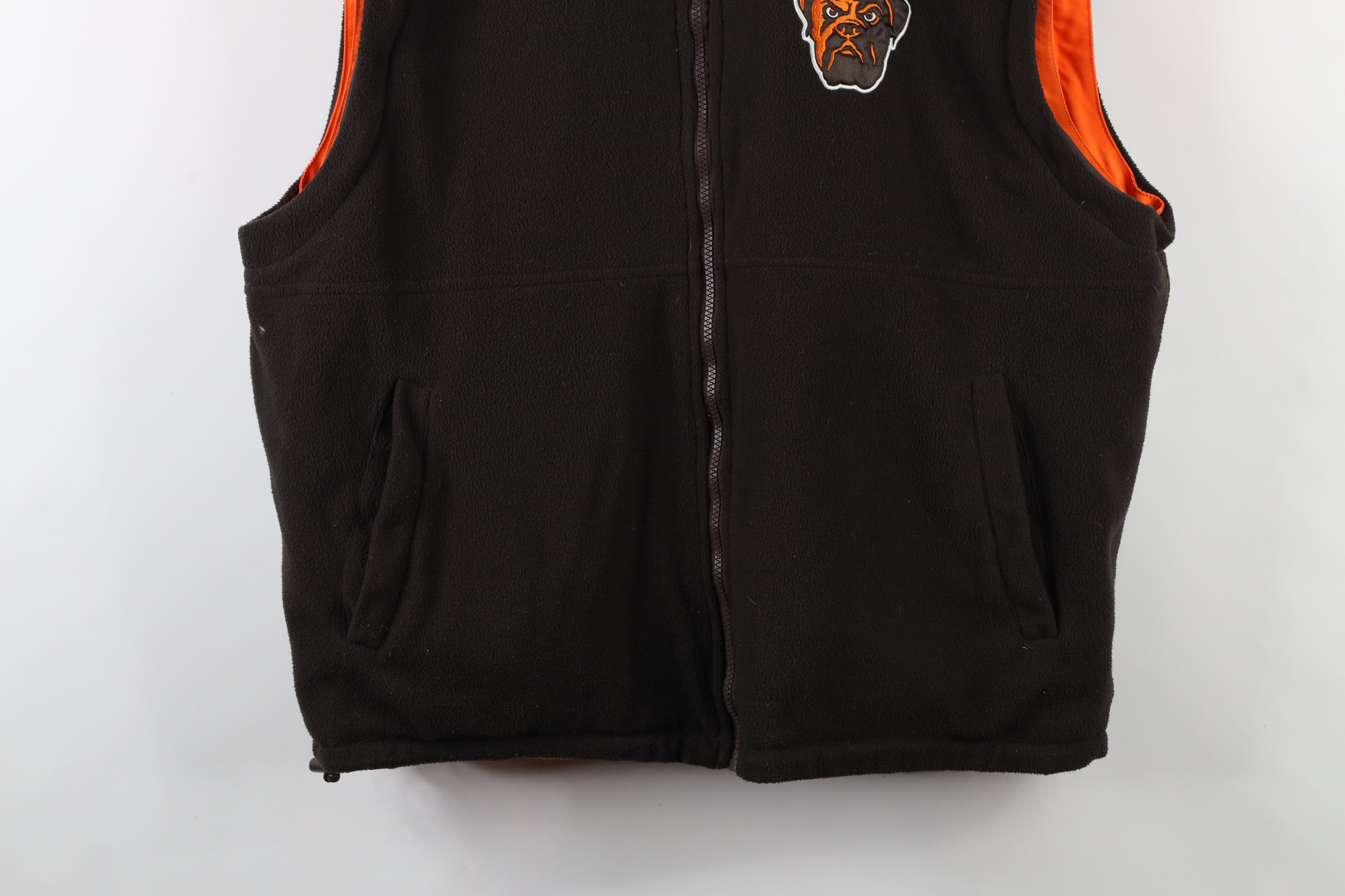 Vintage Vintage NFL Reversible Cleveland Browns Football Vest Jacket Size US XL / EU 56 / 4 - 14 Thumbnail