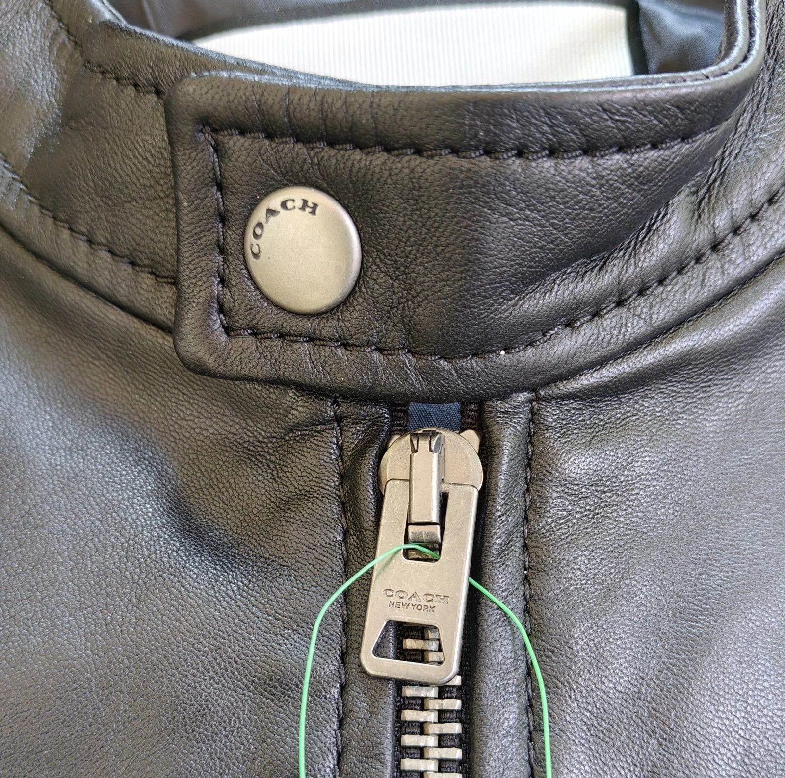 Coach Coach Leather Racer Jacket FTP 5074 Size US XL / EU 56 / 4 - 2 Thumbnail