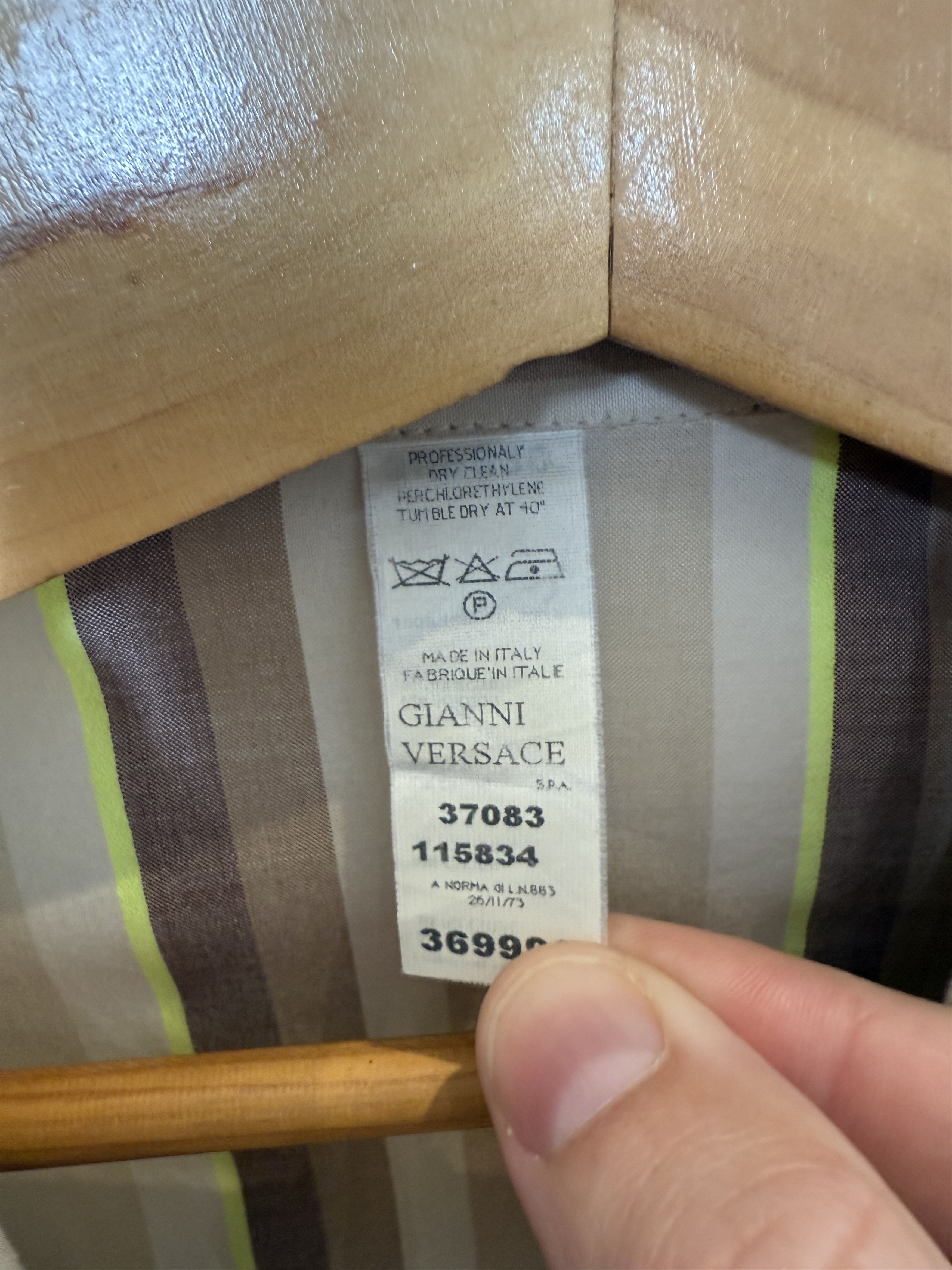 Versace Donatella Versace-era Versace Long Sleeve Shirt (rare) Size US M / EU 48-50 / 2 - 4 Thumbnail