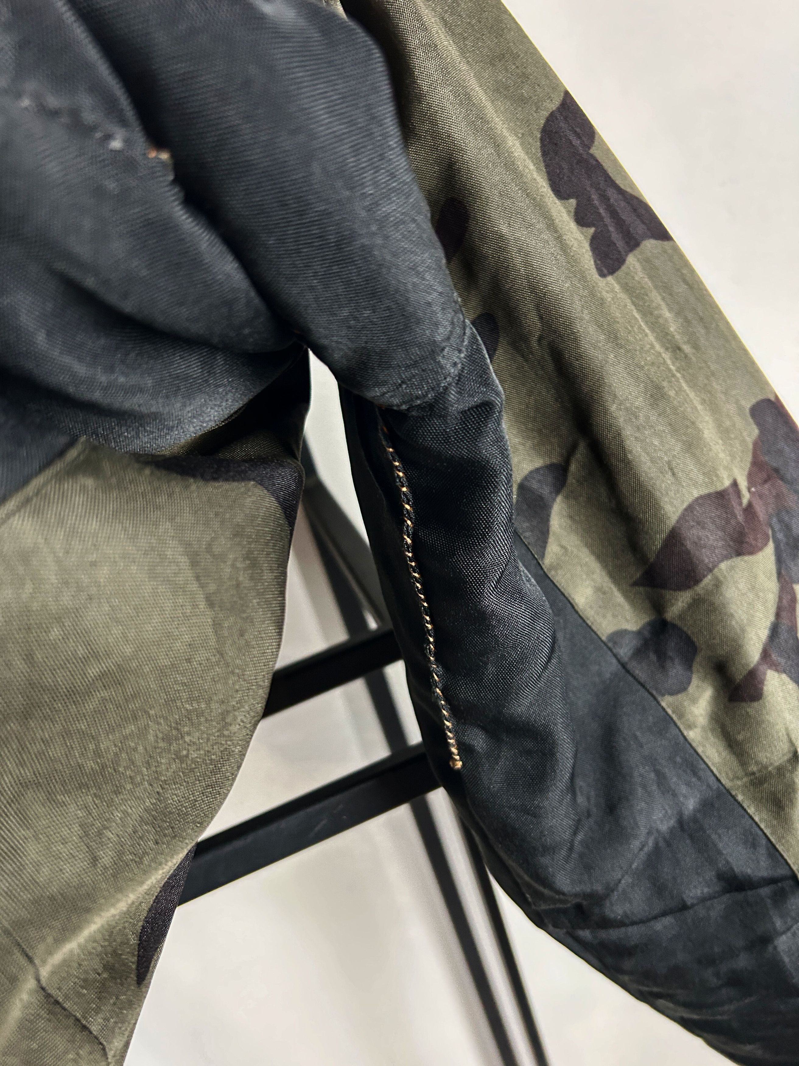Other Vintage Camo Bomber Jacket Hooded Military Streetwear Y2K Size US XL / EU 56 / 4 - 7 Thumbnail