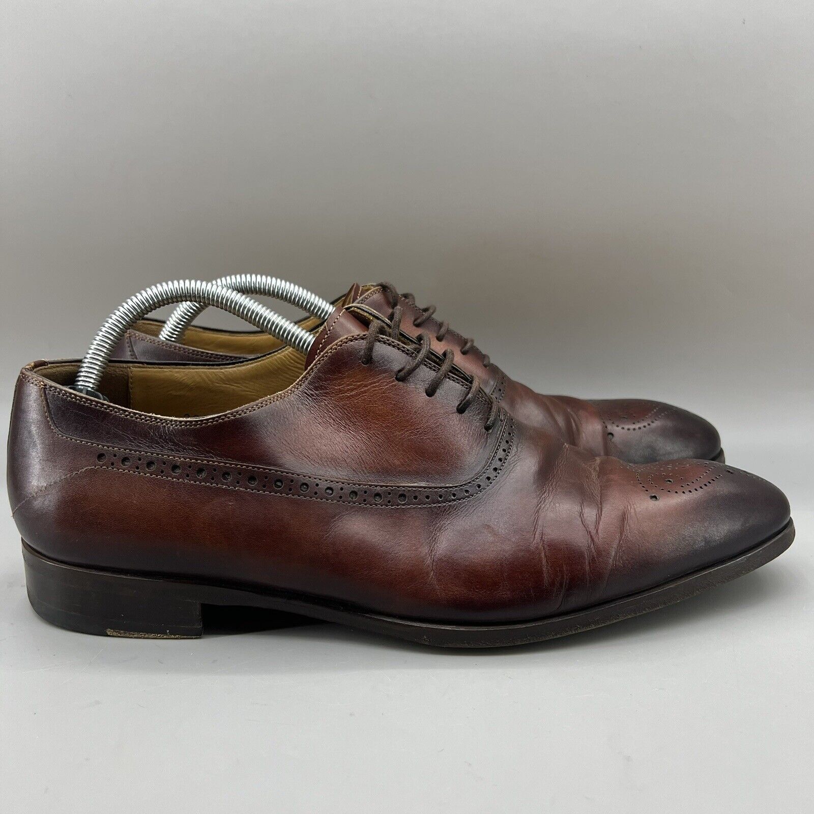 Magnanni Magnanni Manolo Medallion Shoes Men's Size 9 M Cognac Brown Size US 9 / EU 42 - 1 Thumbnail