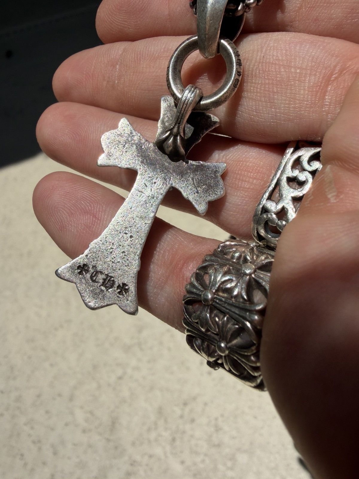 Chrome Hearts Chrome Hearts double cross pendant with Bale Size ONE SIZE - 6 Thumbnail