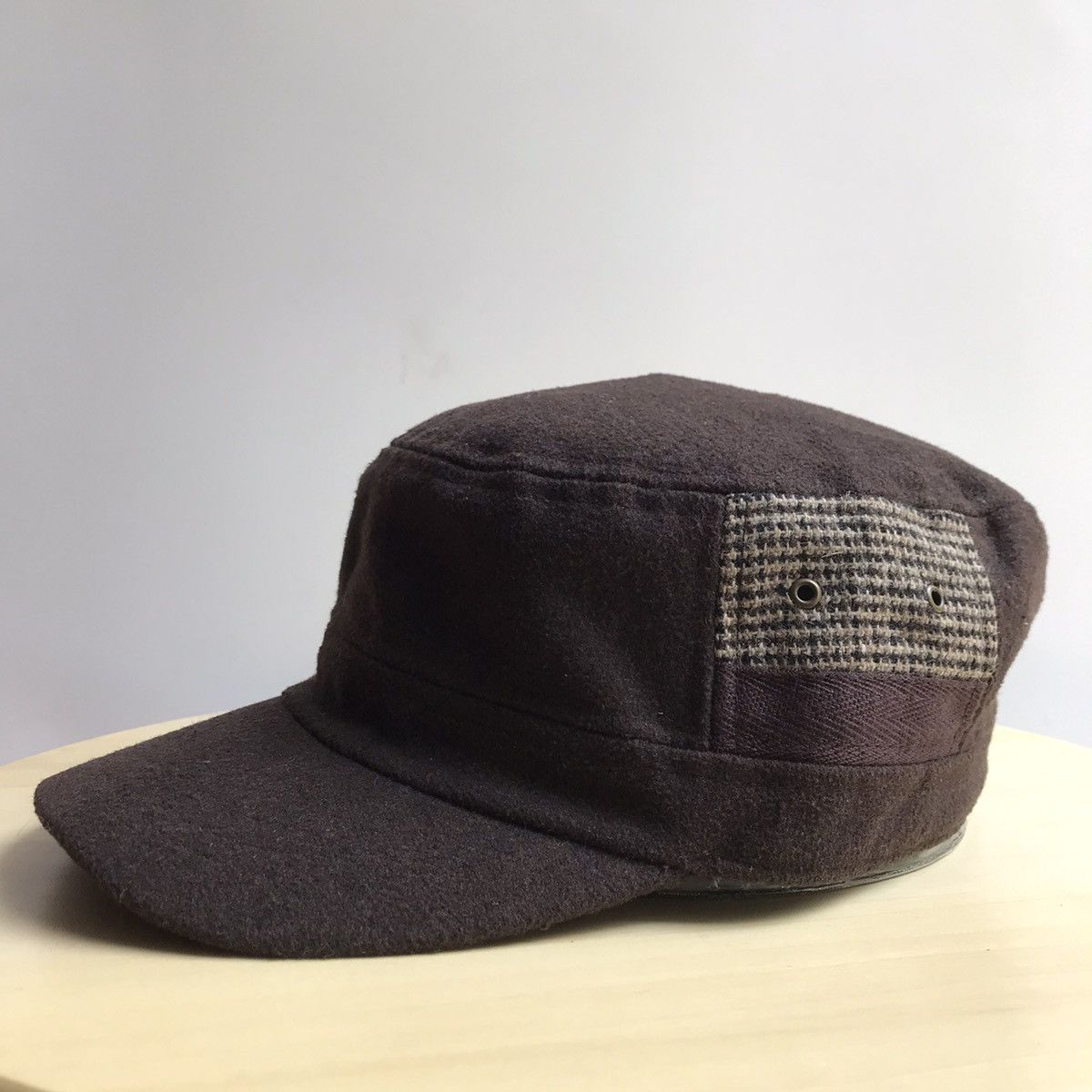 Japanese Brand × Vintage cap & tomato Suede moleskin Petrol Cap by Cap and tomato wol Size ONE SIZE - 4 Thumbnail