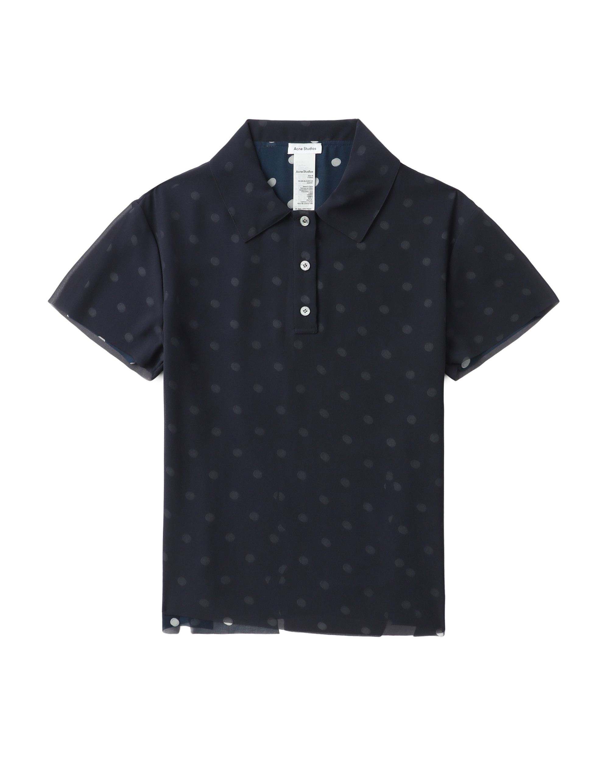 Acne Studios Acne Studios Polka Dot Design polo Shirt Size S / US 4 / IT 40 - 1 Thumbnail