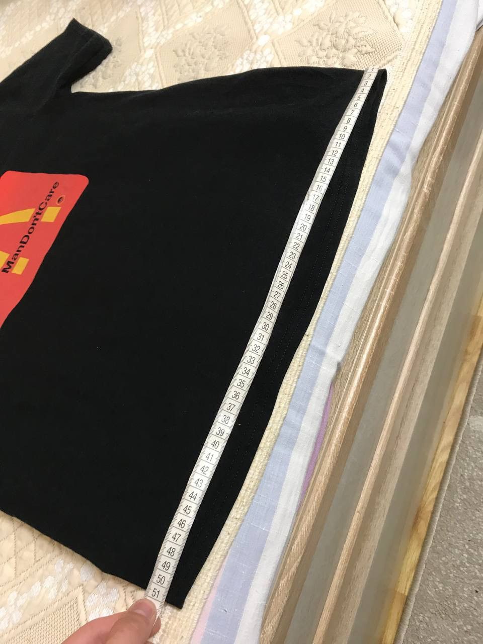 Vintage 🔥 Man Don’t Care McDonalds Humor Vintage 90s T Shirt USA Y2K Size US M / EU 48-50 / 2 - 8 Thumbnail