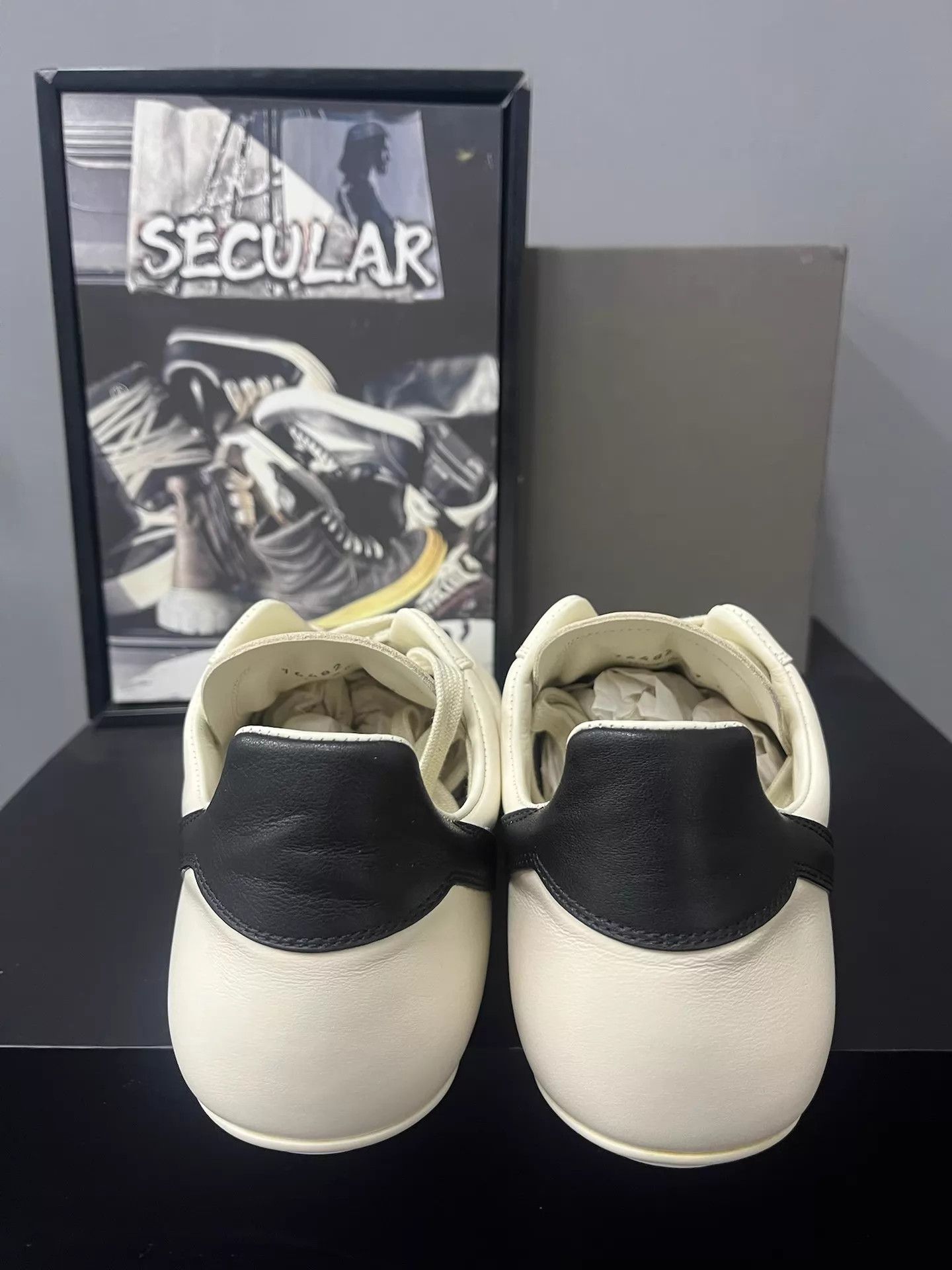 Rick Owens Rick Owens 25FW Cream Minimalist Low Sneakers K34 Size US 6 / IT 36 - 4 Thumbnail