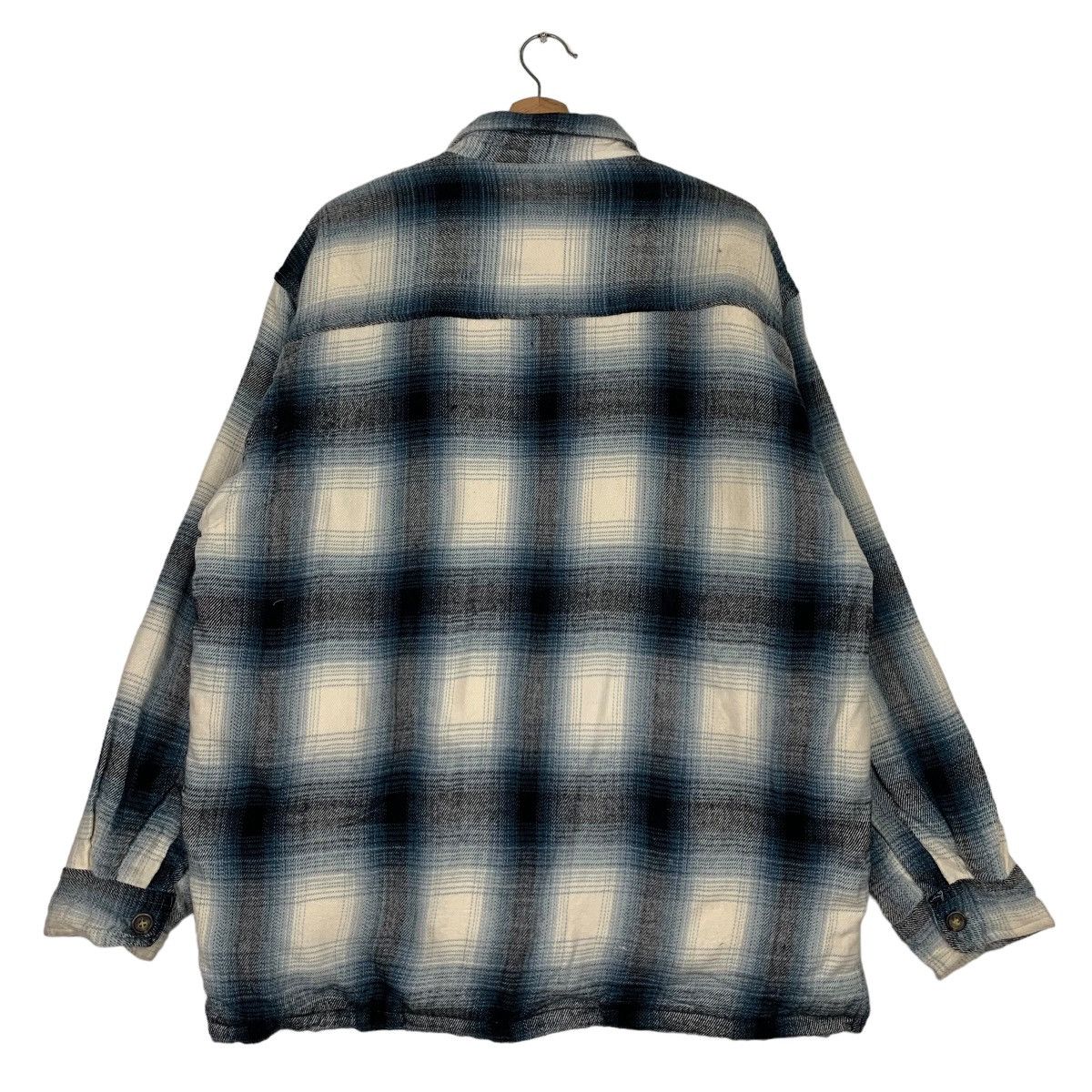 Japanese Brand BAYLEAF Shadow Plaid Checked Tartan Sherpa Jacket #0066-C4 Size US L / EU 52-54 / 3 - 8 Thumbnail