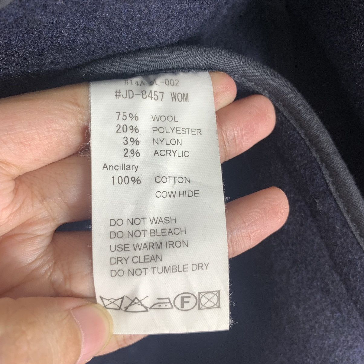 Danton × Japanese Brand × Vintage Vintage Danton Vetements de Travail Wool Heavy Coat Size US XXS / EU 40 - 6 Thumbnail