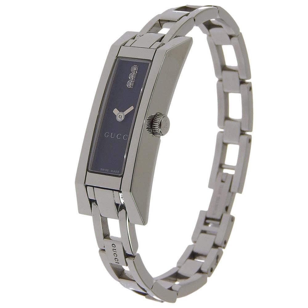 Gucci Gucci G-Frame Rectangular Bangle Quartz Watch Stainless Steel Size ONE SIZE - 1 Thumbnail