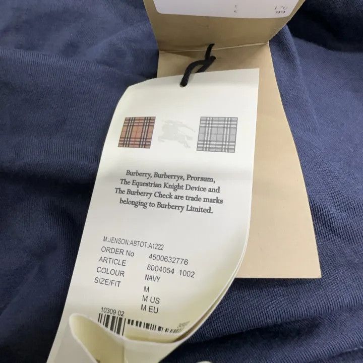 Burberry Burberry Burberry SS21 Logo T-Shirt in Dark Blue-2507 Size US M / EU 48-50 / 2 - 9 Thumbnail