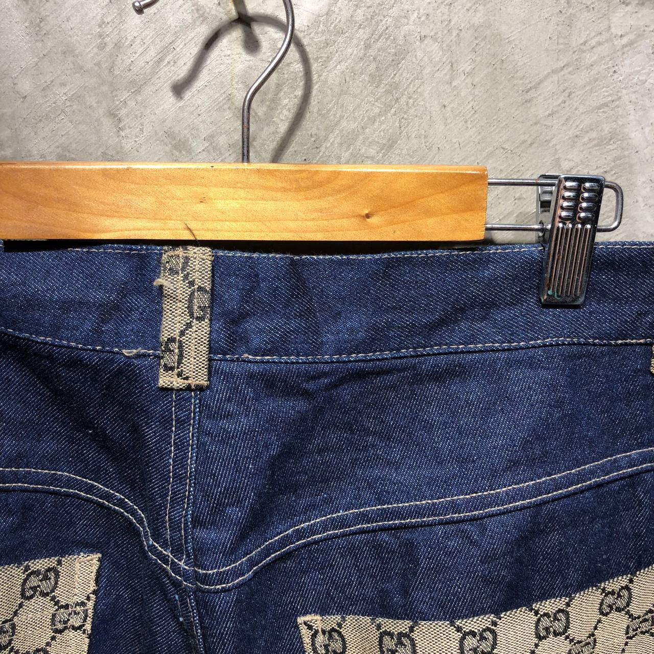 Gucci Gucci GG monogram Denim wide pants Size US 36 / EU 52 - 8 Thumbnail