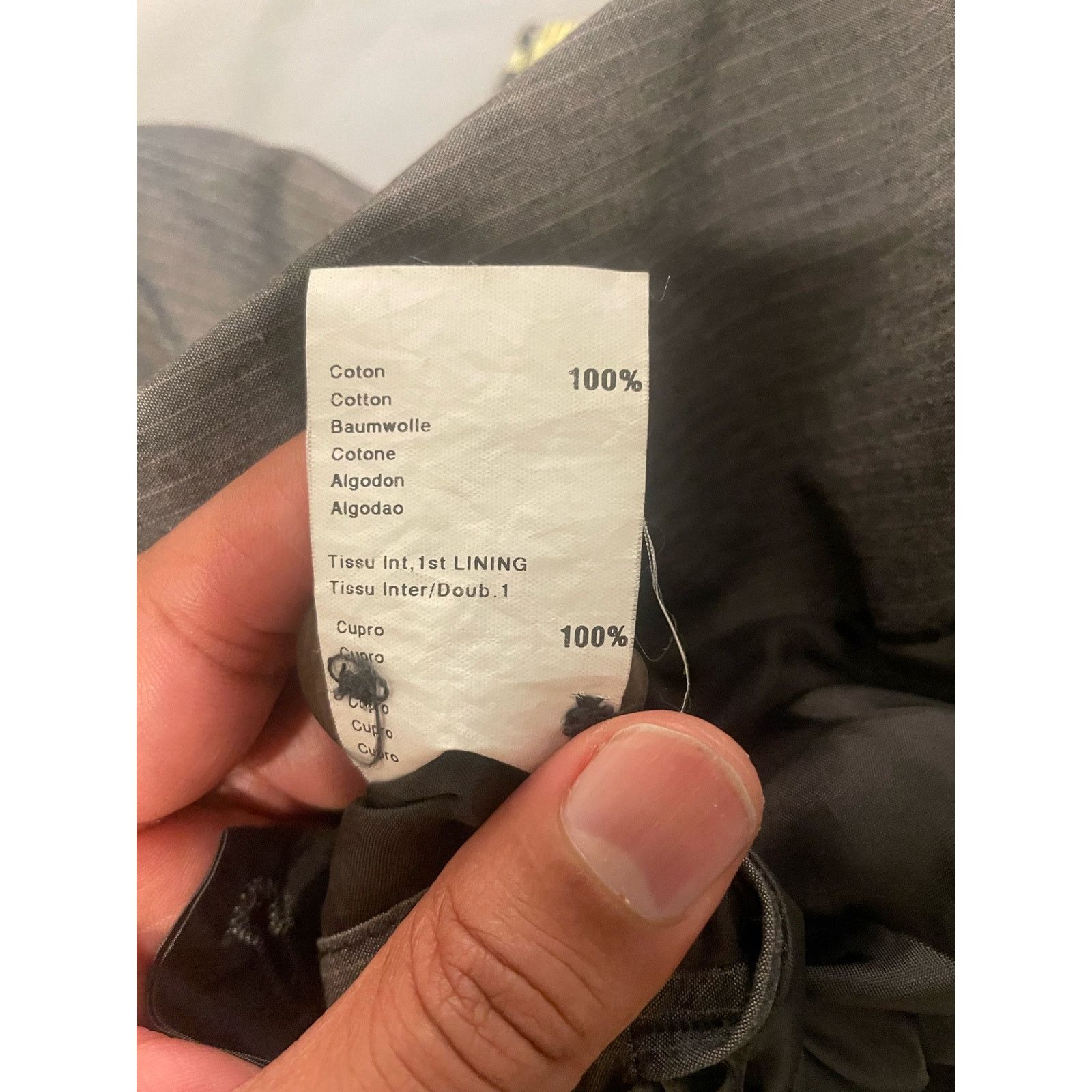 IKKS Ikks- pin Stripe Blazer / size 38R / Gray Size 38R - 10 Thumbnail
