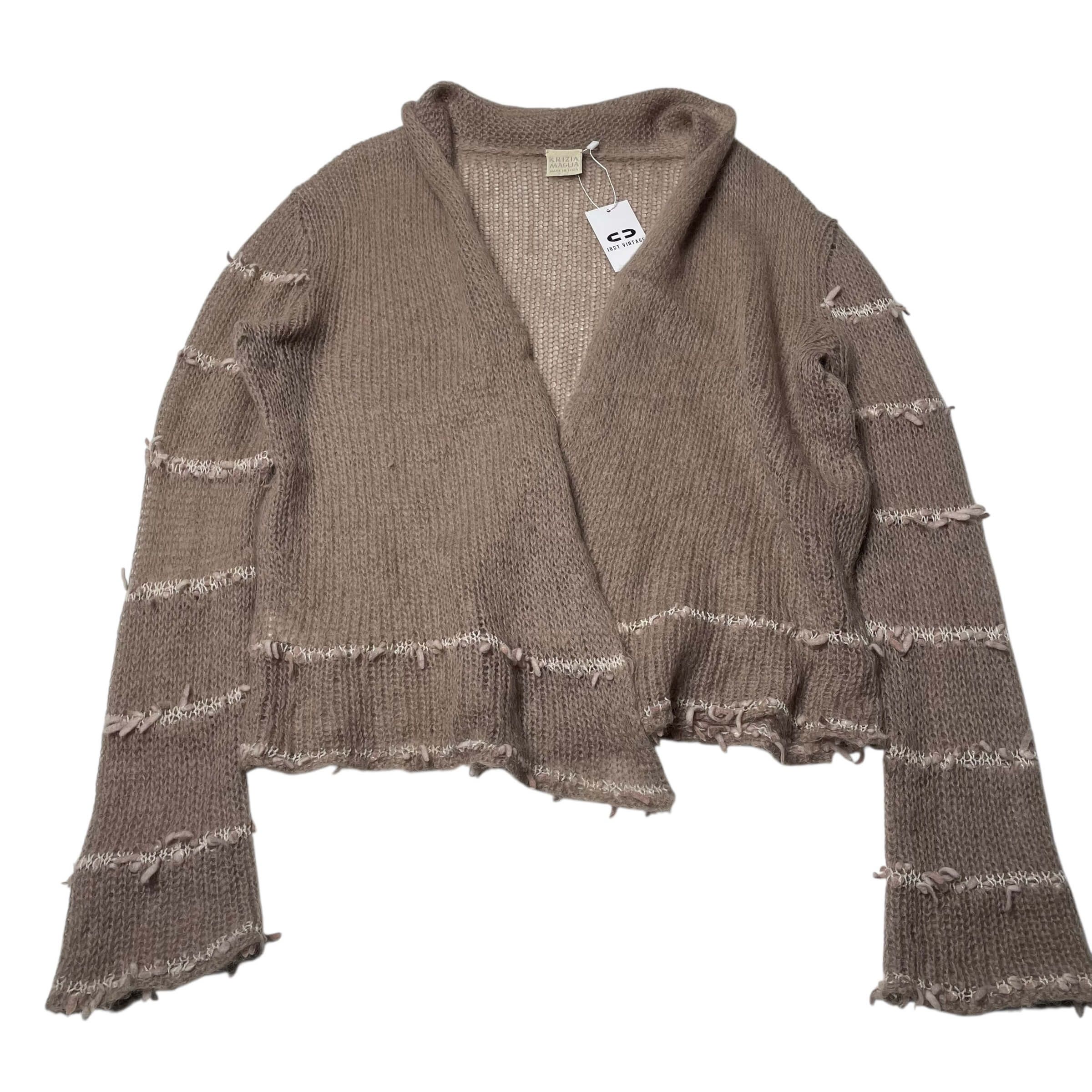 Krizia 90's krizia maglia mohair blend stripe point cardigan Size M / US 6-8 / IT 42-44 - 5 Thumbnail