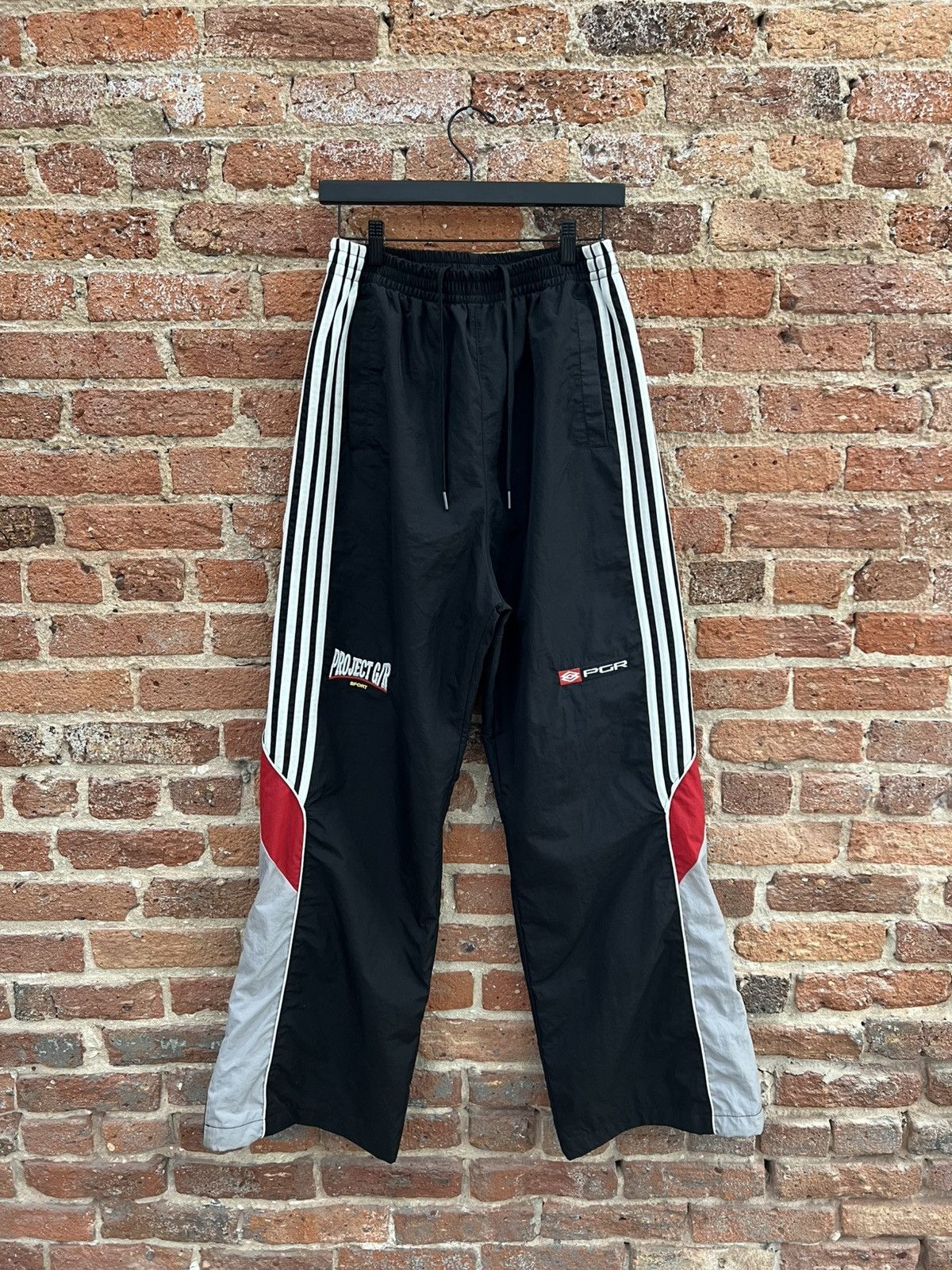 PROJECT G/R Project GR Men's Retro Baggy Nylon Track Pants | Grailed