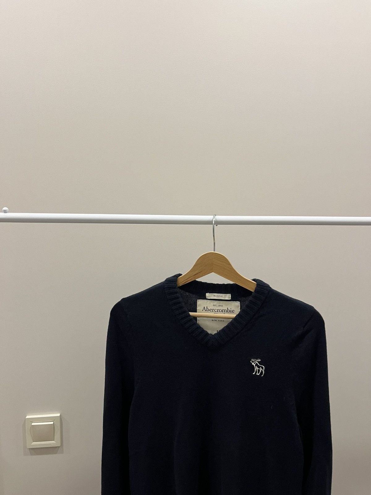 If Six Was Nine Abercrombie & Fitch Sweater Y2K Pullover Long Sleeve V Neck Size US M / EU 48-50 / 2 - 2 Thumbnail