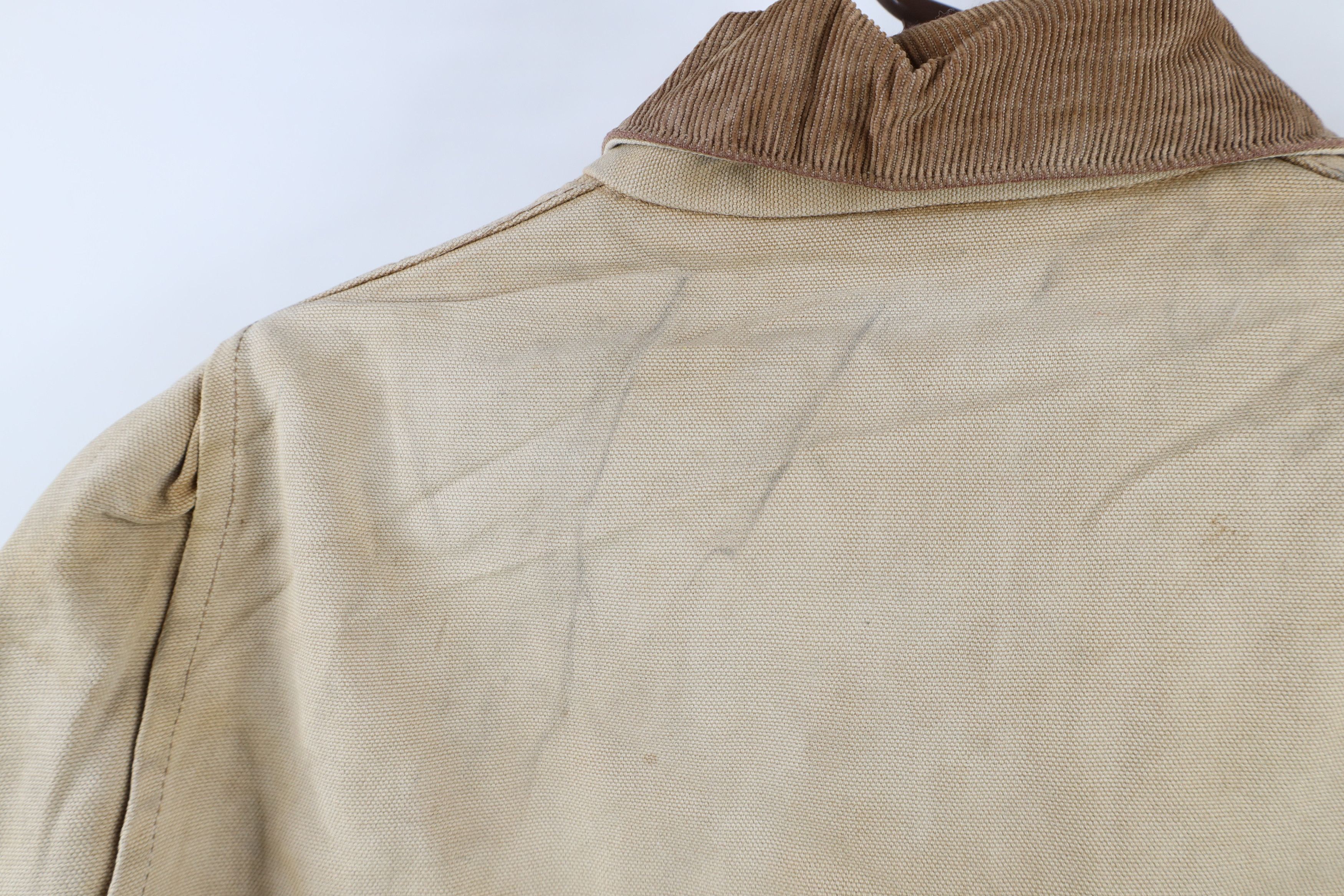 Carhartt × Vintage Vintage 90s Carhartt Quilted Detroit Jacket Duck Brown USA Size US L / EU 52-54 / 3 - 14 Thumbnail