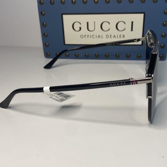 Gucci New - GUCCI Metal Rimless Square Sunglasses GG0291S Black Go Size ONE SIZE - 10 Thumbnail