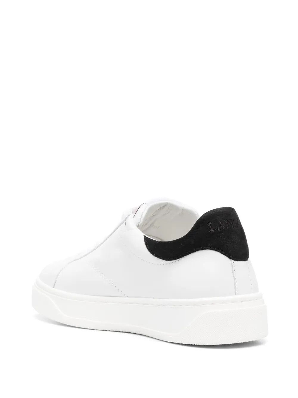 Lanvin oc11z0526 Logo Patch Lace Up Sneakers in White Size US 11 / EU 44 - 4 Thumbnail