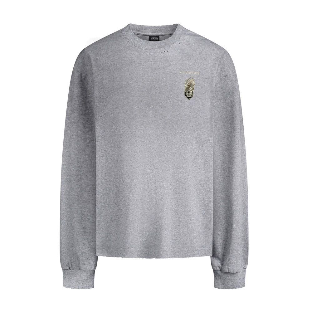 Vintage Men's distressed statue print long-sleeved T-shirt Size US M / EU 48-50 / 2 - 2 Thumbnail
