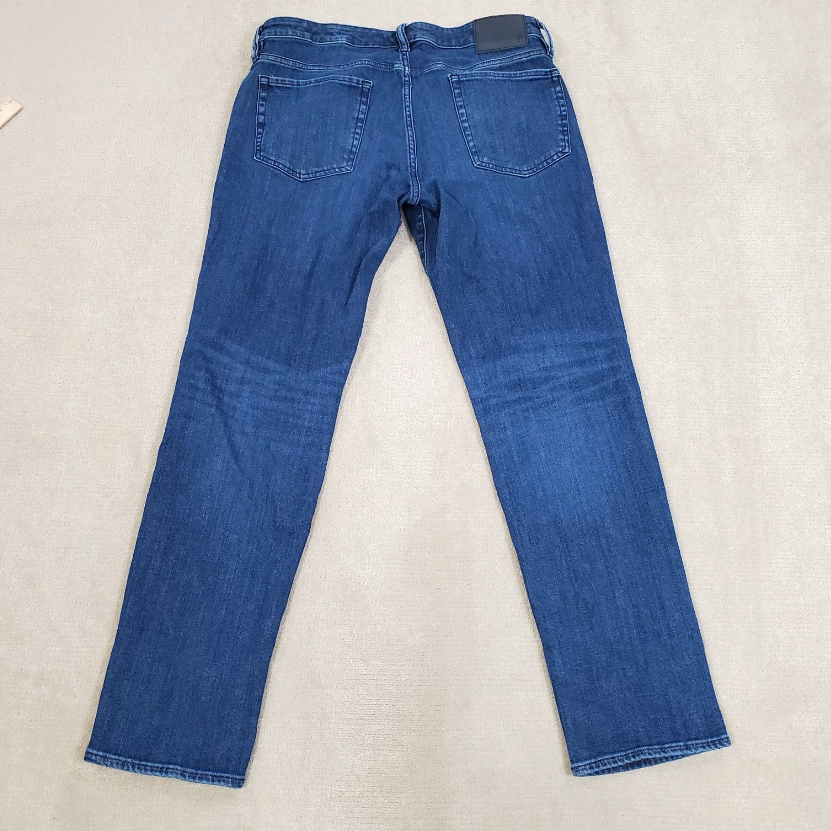 Bonobos Bonobos Jeans Mens 33x32 Blue Straight Leg Faded Dark Wash Denim Stretch Casual Vintage No Size US 33 - 7 Thumbnail