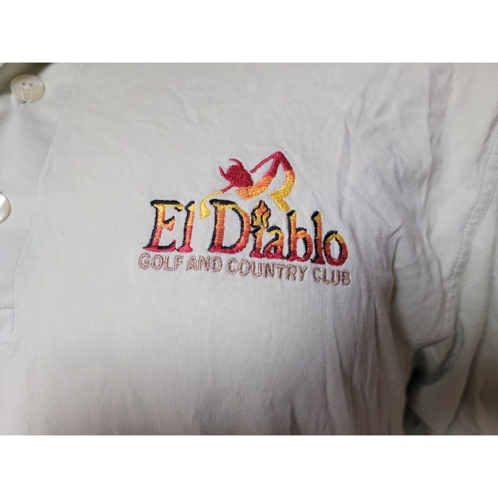 Vintage El Diablo Golf & Country Club Polo Shirt Large Citrus Springs FL Nice Shirt Polo Men L Green 100% Cotton Golf Logo Vintage: No Page & Tuttle Size US L / EU 52-54 / 3 - 2 Thumbnail