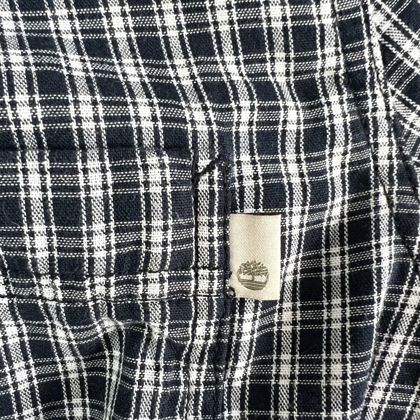 Timberland Timberland Shirt Mens XL Blue Plaid Slim Fit Long Sleeve Button Front Casual Size US XL / EU 56 / 4 - 3 Thumbnail