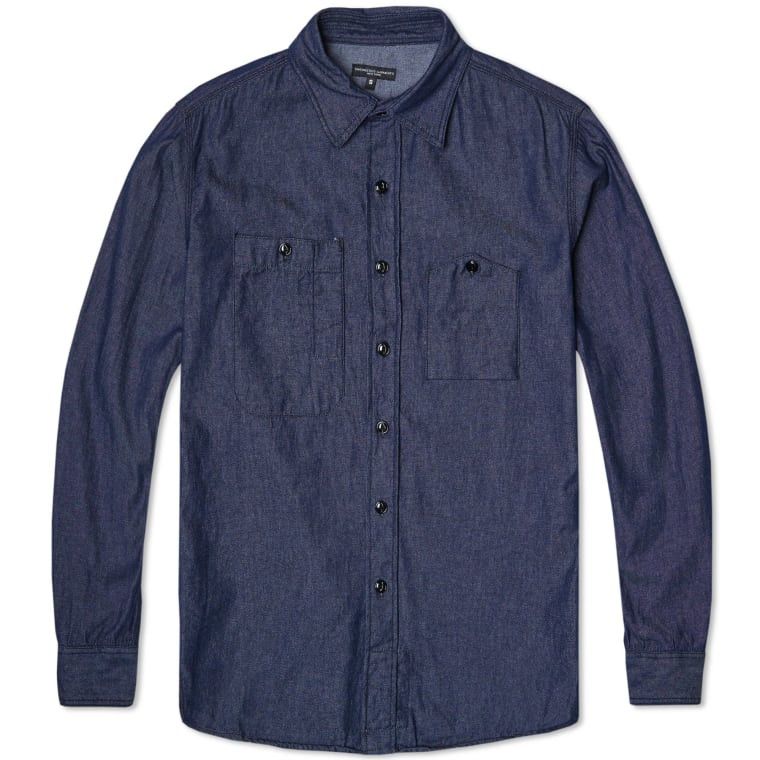 Engineered Garments Engineered Garments Light Weight Denim Work Shirt Size US S / EU 44-46 / 1 - 1 Thumbnail