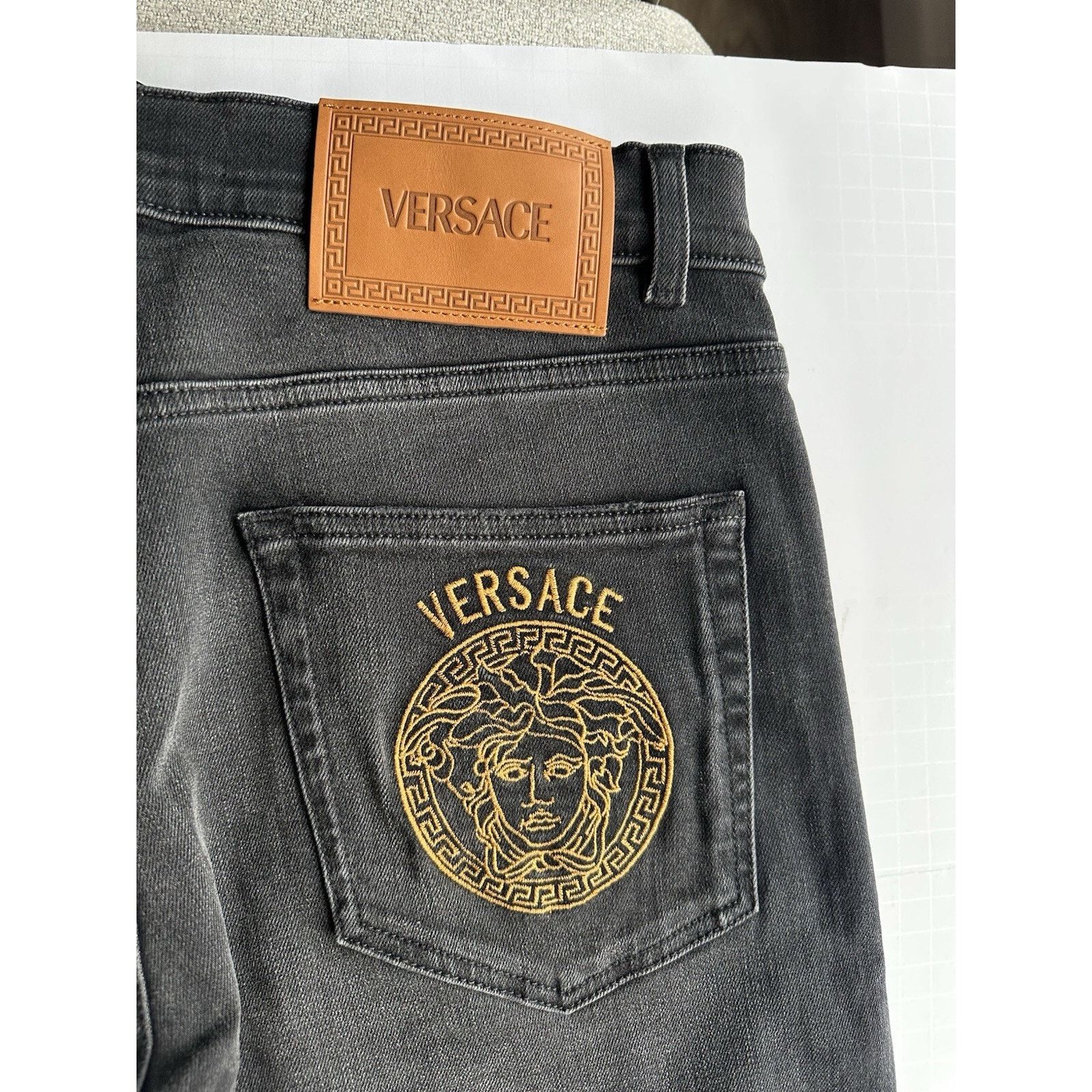 Versace Versace Men’s Denim Stretch Black Jeans Size 32 US 1011835 Size US 32 / EU 48 - 4 Thumbnail