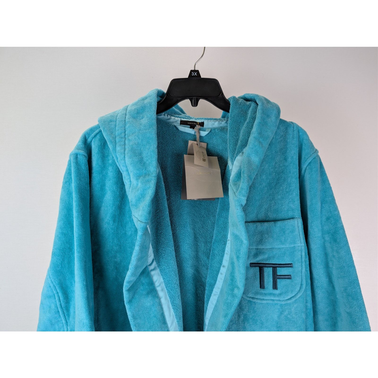 Tom Ford o1rshd1 Bathrobe Robe Coat in Azure Size US M / EU 48-50 / 2 - 2 Thumbnail