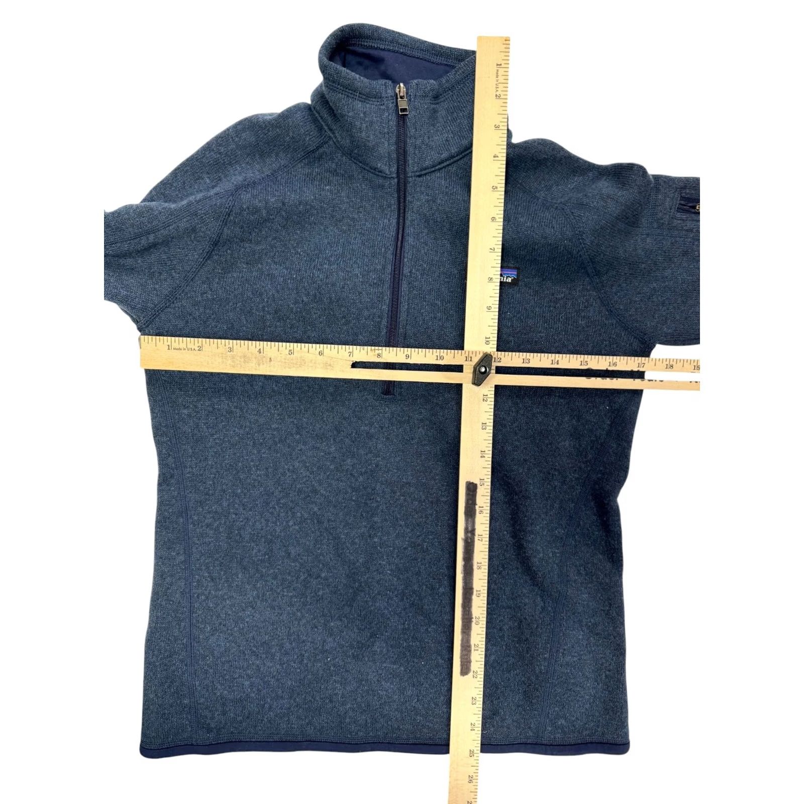 Patagonia Patagonia Women's S Quarter-Zip Fleece Pullover Activewear Jacket Gray Size S / US 4 / IT 40 - 3 Thumbnail