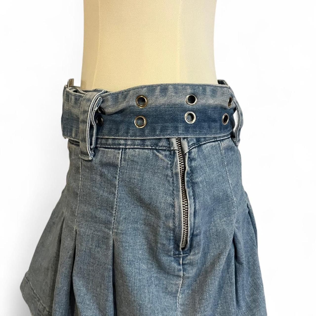 Sugar Y2K outfit Sugar Thrillz denim belted halter top & skirt set Size S / US 4 / IT 40 - 5 Thumbnail