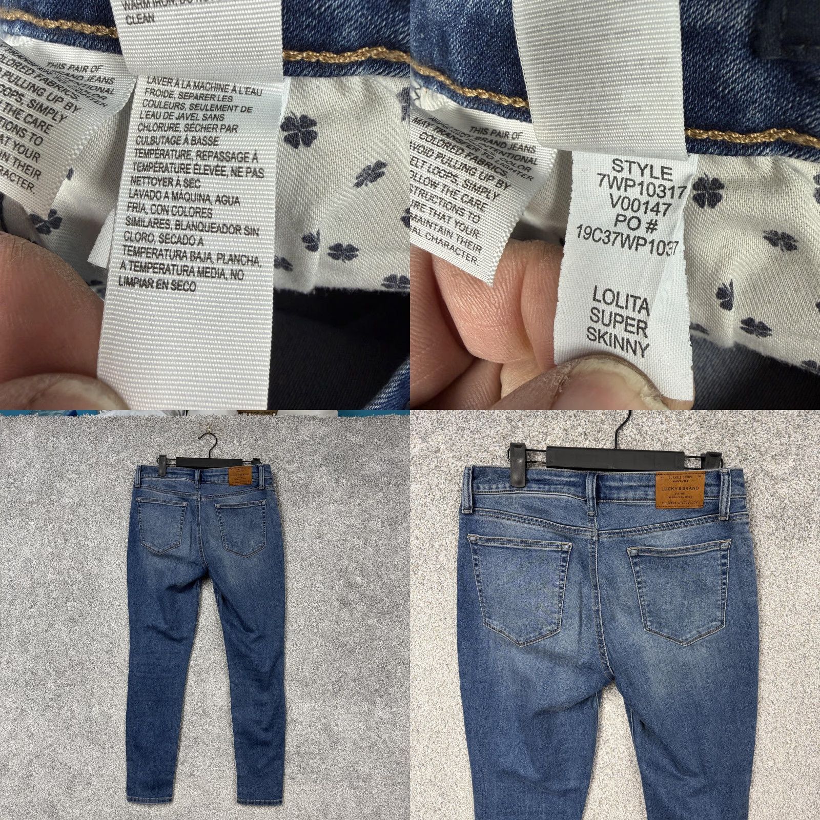 Lucky Brand Lucky Brand Lolita Super Skinny Jeans Womens 8/29 Blue Mid Rise Stretch Denim Size 30" / US 8 / IT 44 - 10 Thumbnail