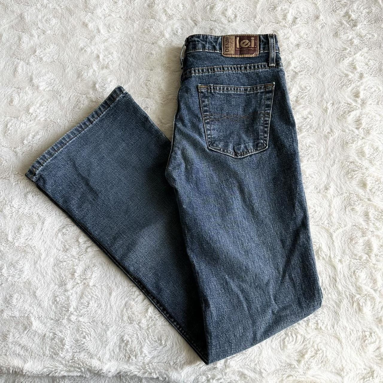 L.E.I. Vintage LEI Jeans Womens Juniors 5 Blue Bootcut Y2K Mid Rise Size 28" / US 6 / IT 42 - 1 Thumbnail