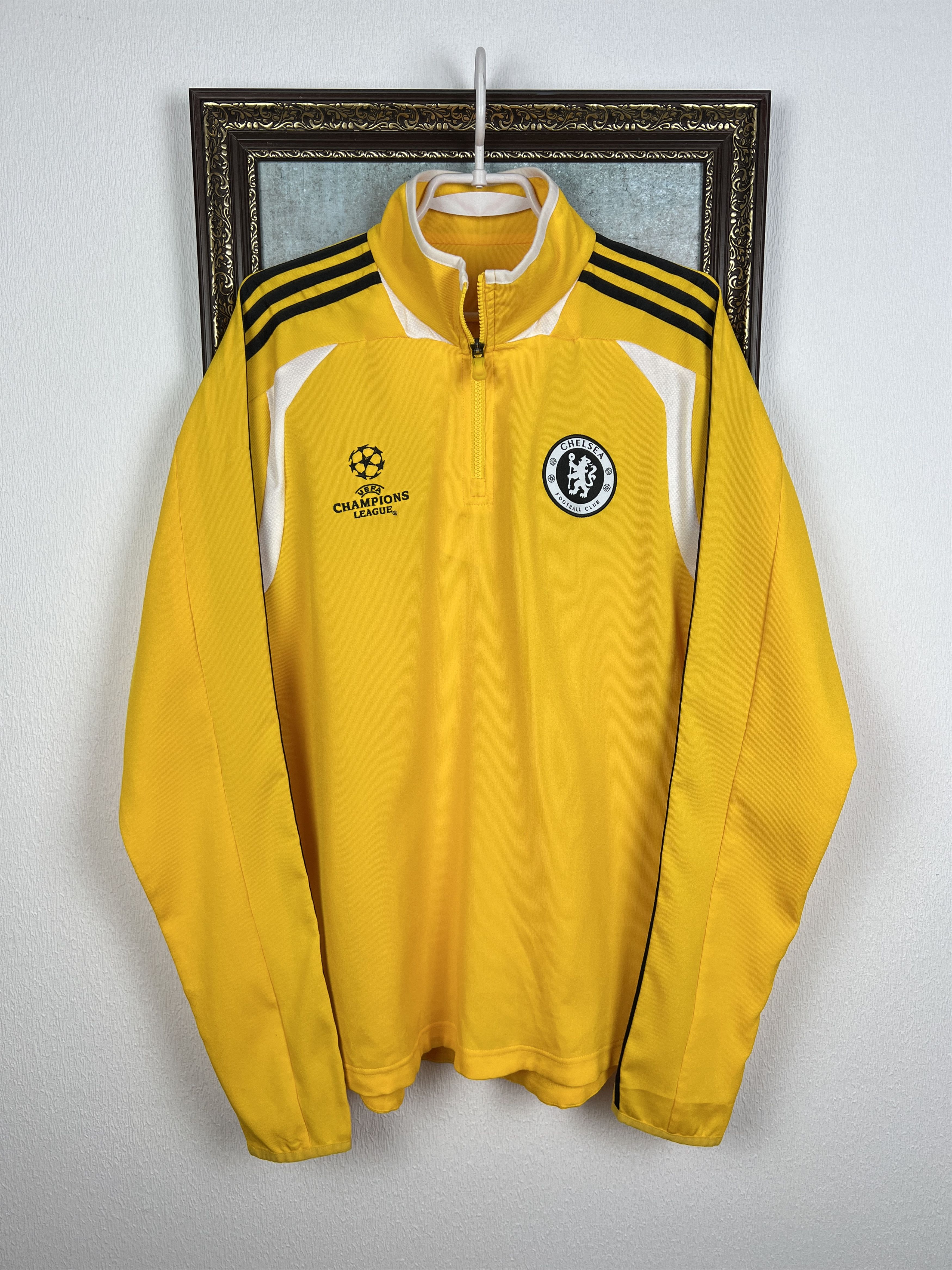 Adidas Vintage Chelsea Football Train Jacket Soccer Track Top Size US XL / EU 56 / 4 - 1 Thumbnail